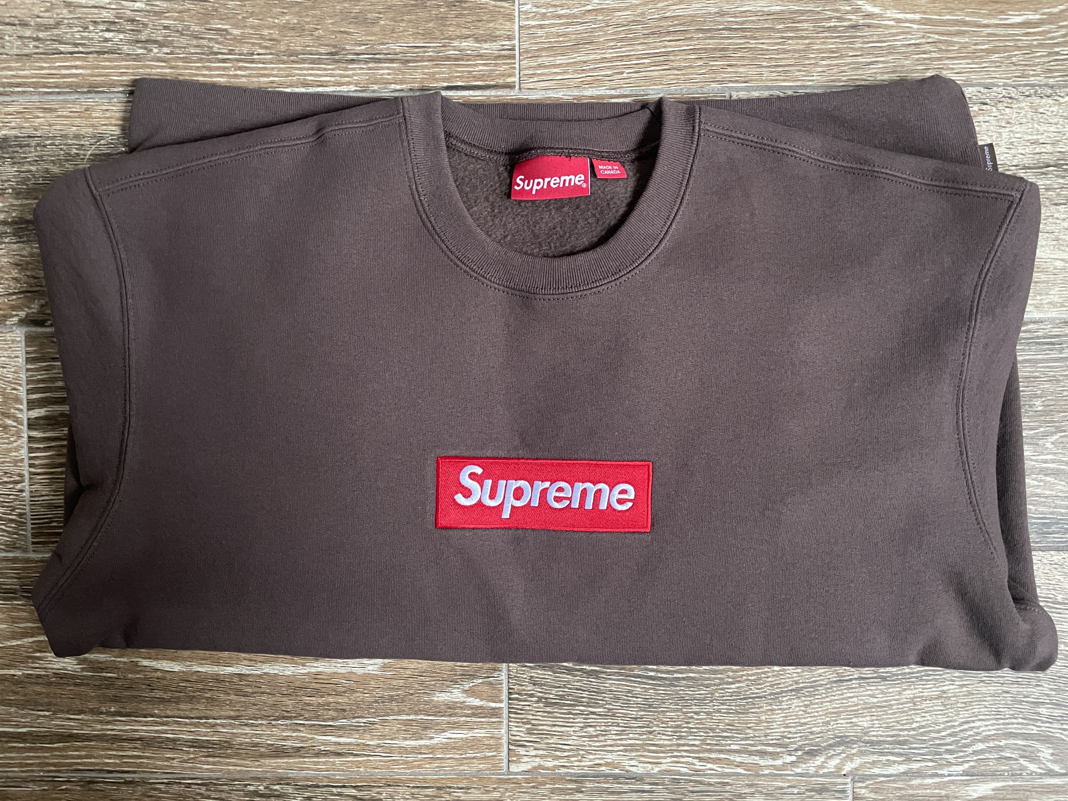 Supreme Supreme Box Logo Crewneck Sweatshirt Brown Large L NEW BOGO Size US L / EU 52-54 / 3 - 8 Thumbnail