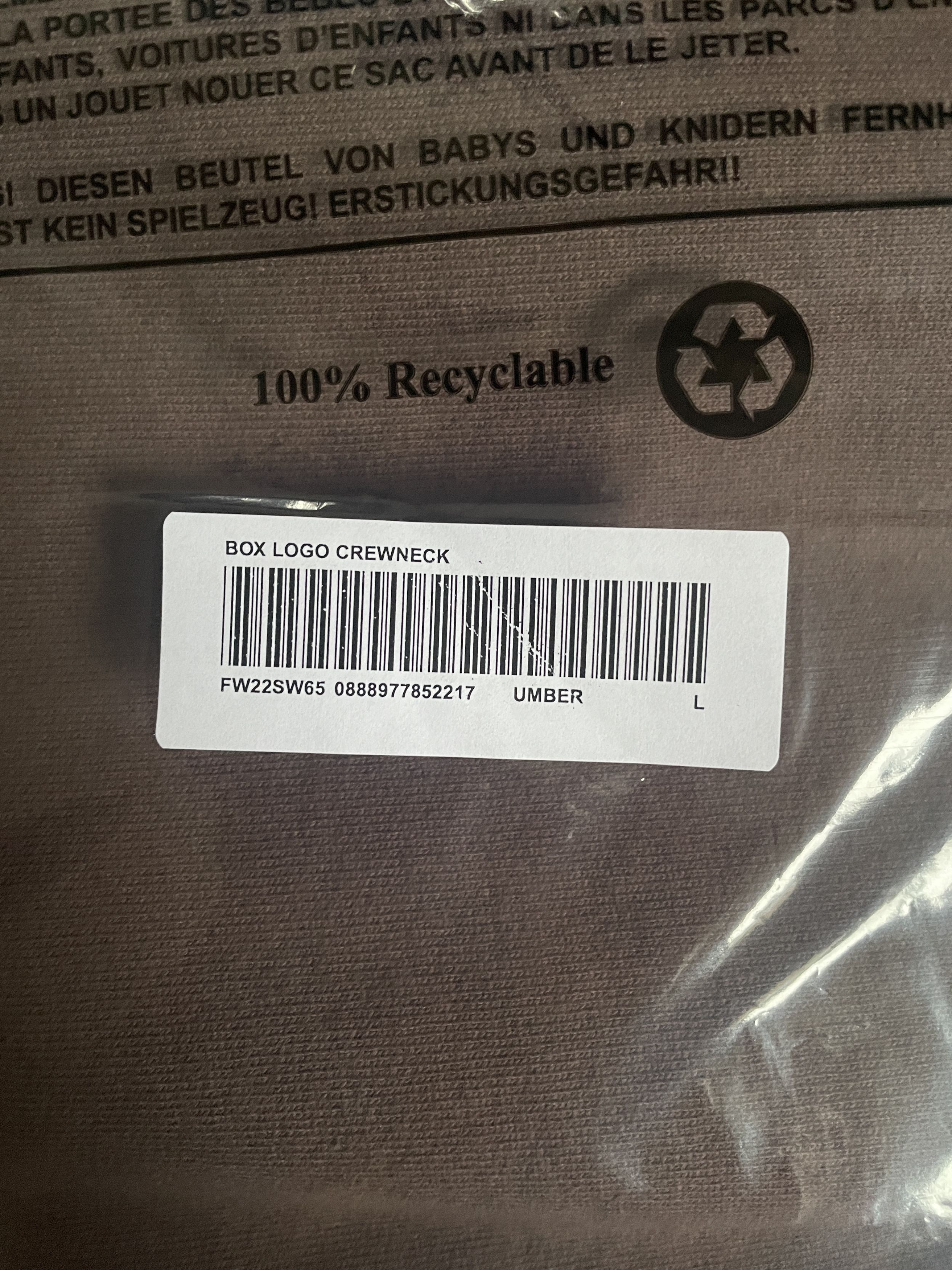 Supreme Supreme Box Logo Crewneck Sweatshirt Brown Large L NEW BOGO Size US L / EU 52-54 / 3 - 11 Thumbnail
