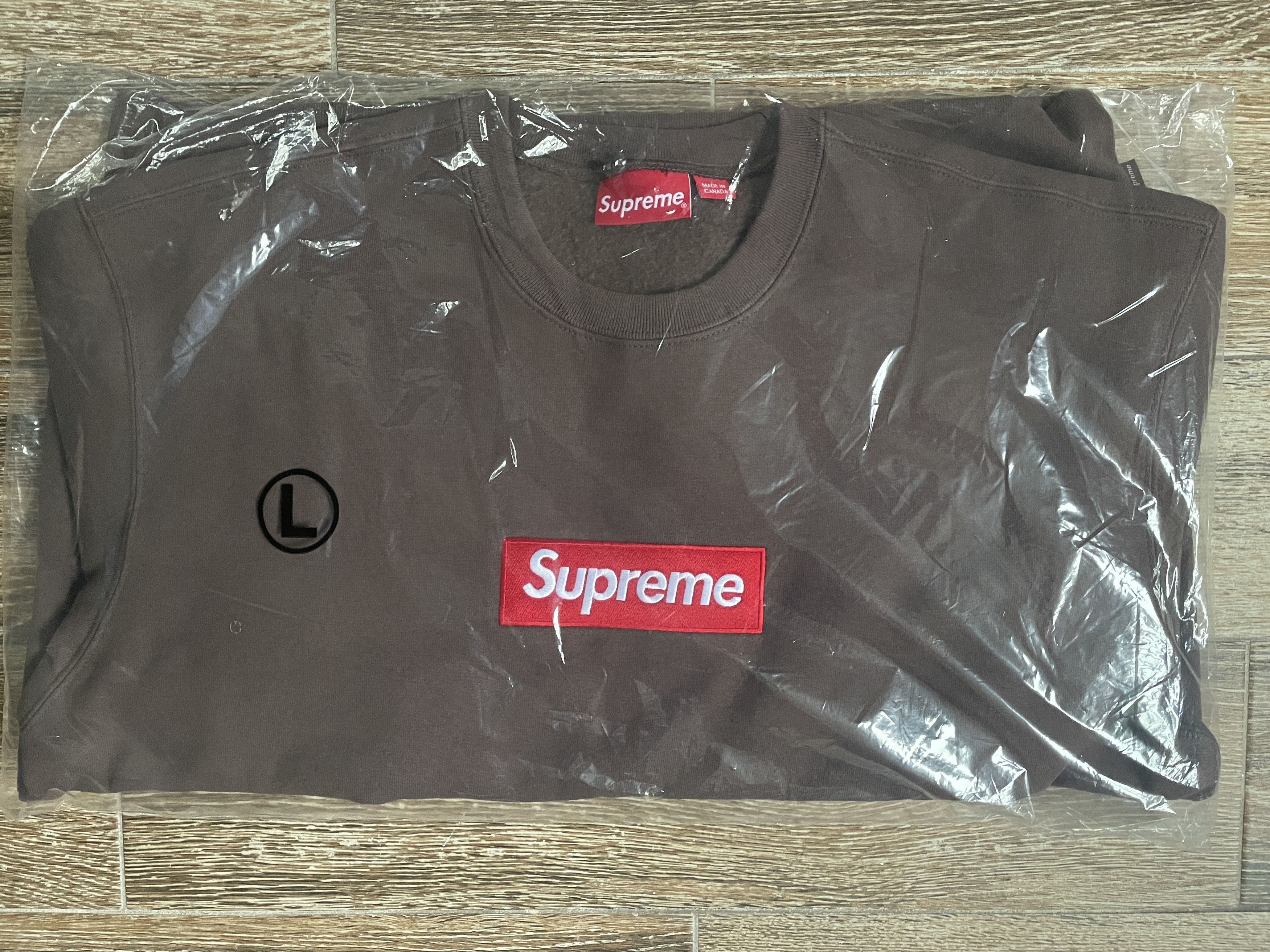 Supreme Supreme Box Logo Crewneck Sweatshirt Brown Large L NEW BOGO Size US L / EU 52-54 / 3 - 10 Thumbnail