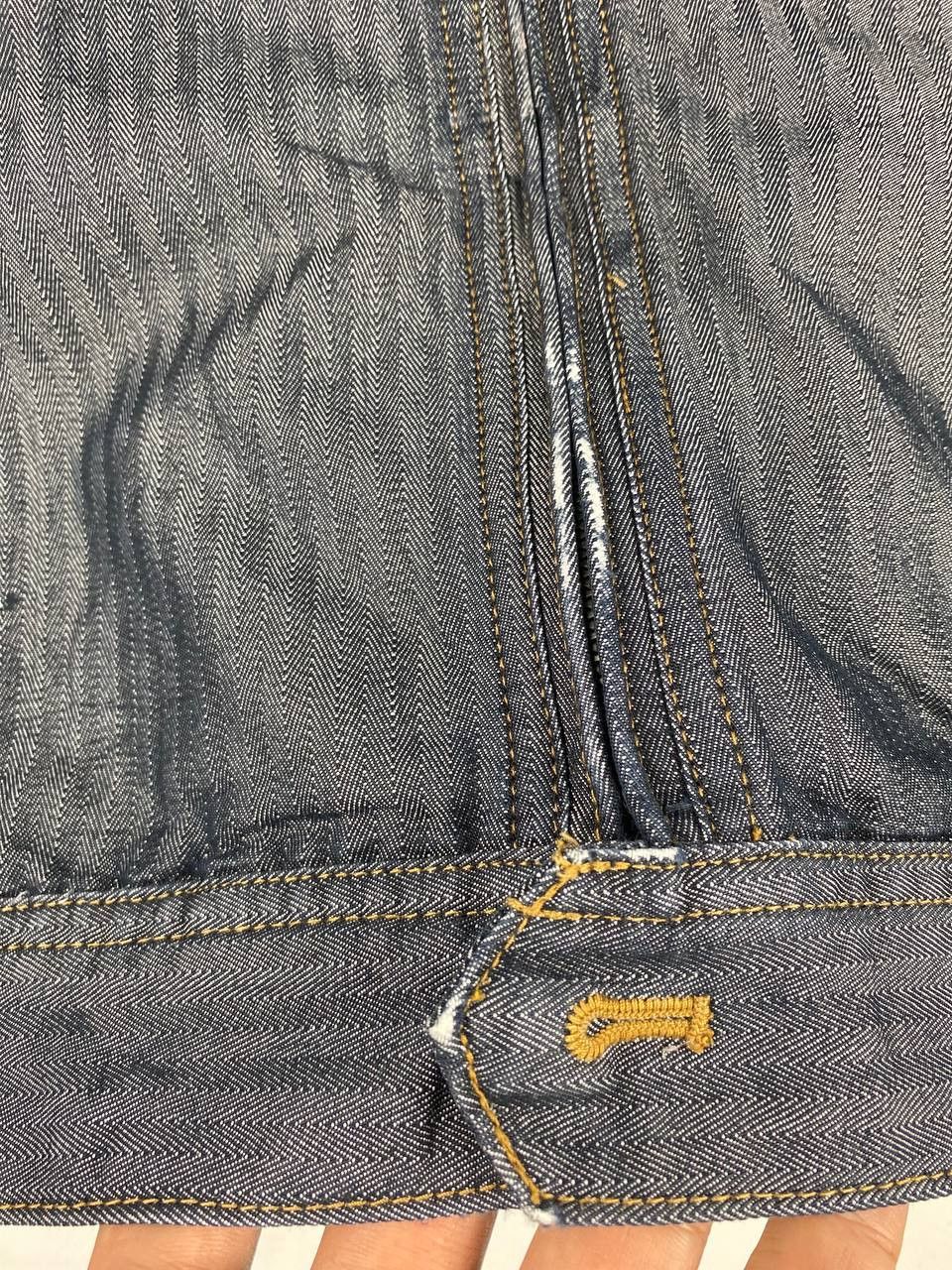 Japanese Brand burtle japanese brands work jacket herringbone denim Size US L / EU 52-54 / 3 - 4 Thumbnail