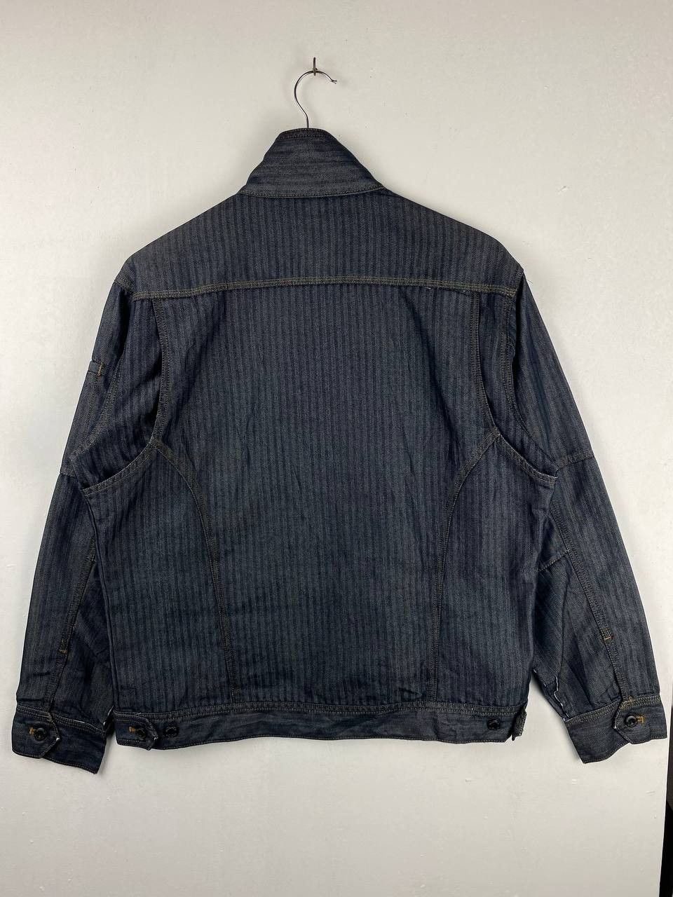 Japanese Brand burtle japanese brands work jacket herringbone denim Size US L / EU 52-54 / 3 - 10 Thumbnail