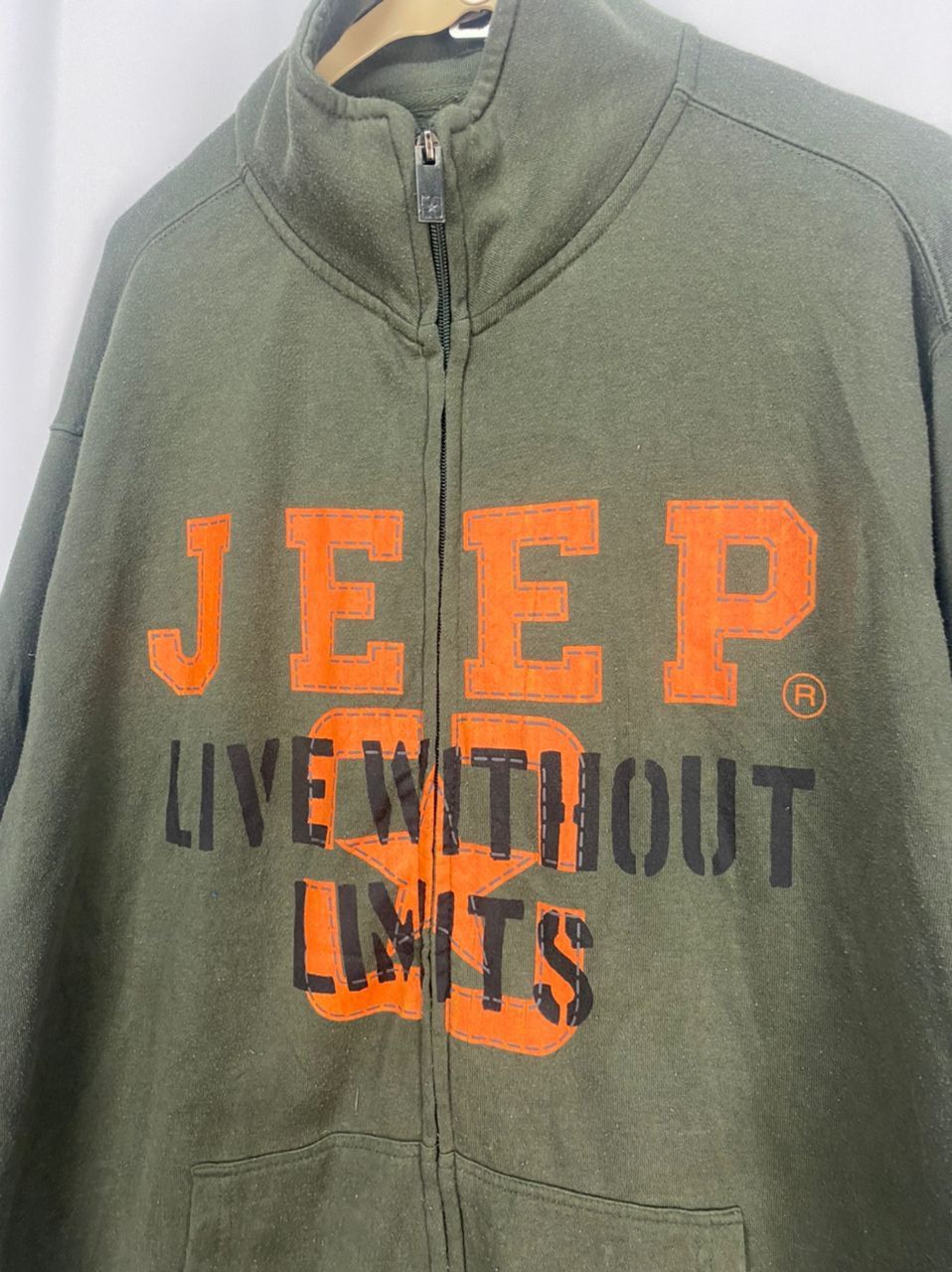 Jeep Jeep “live without limits “spellout zipper sweater Size US XL / EU 56 / 4 - 5 Thumbnail