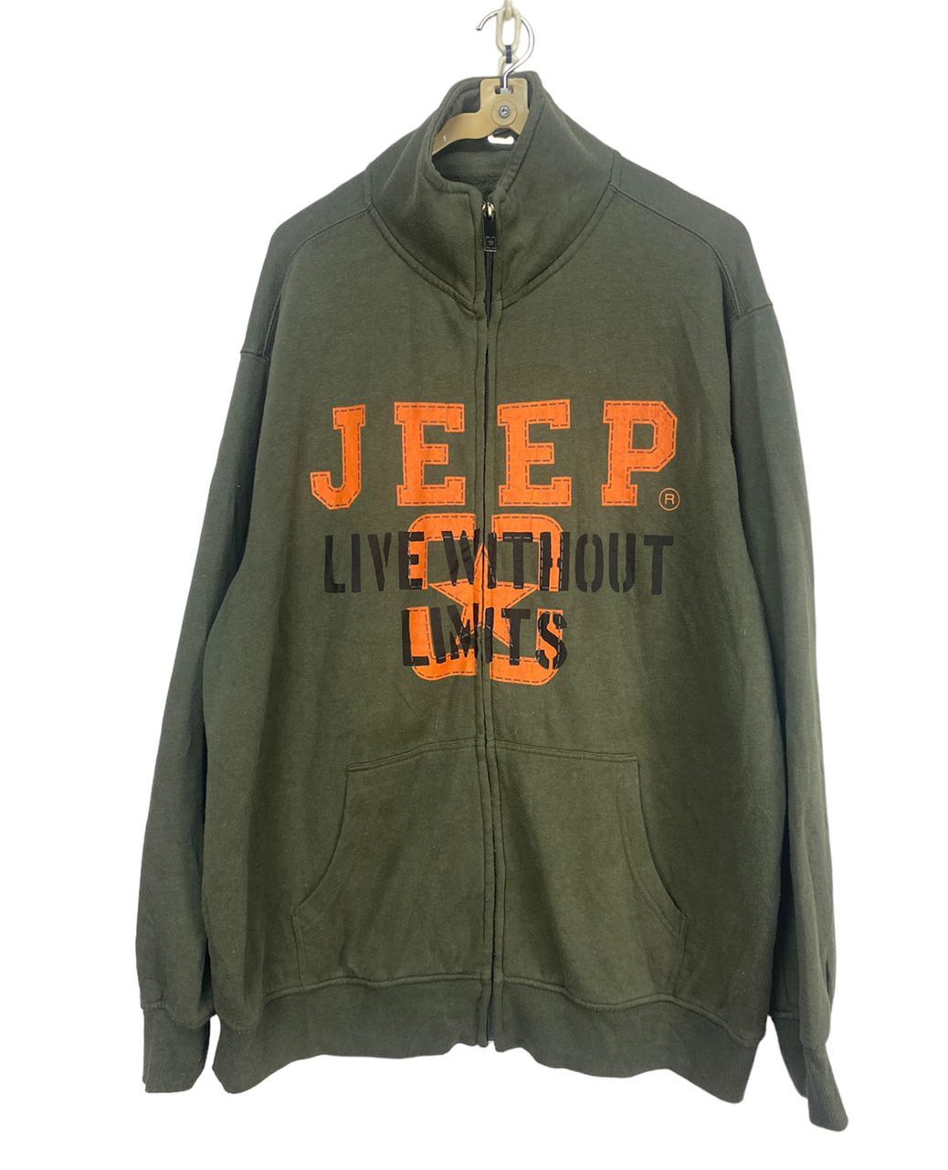 Jeep Jeep “live without limits “spellout zipper sweater Size US XL / EU 56 / 4 - 1 Thumbnail