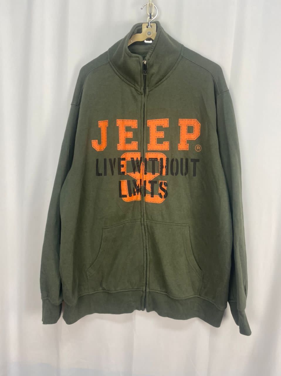 Jeep Jeep “live without limits “spellout zipper sweater Size US XL / EU 56 / 4 - 6 Thumbnail