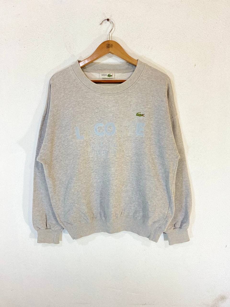 Vintage Lacoste Sweatshirt Embroided Nice Design