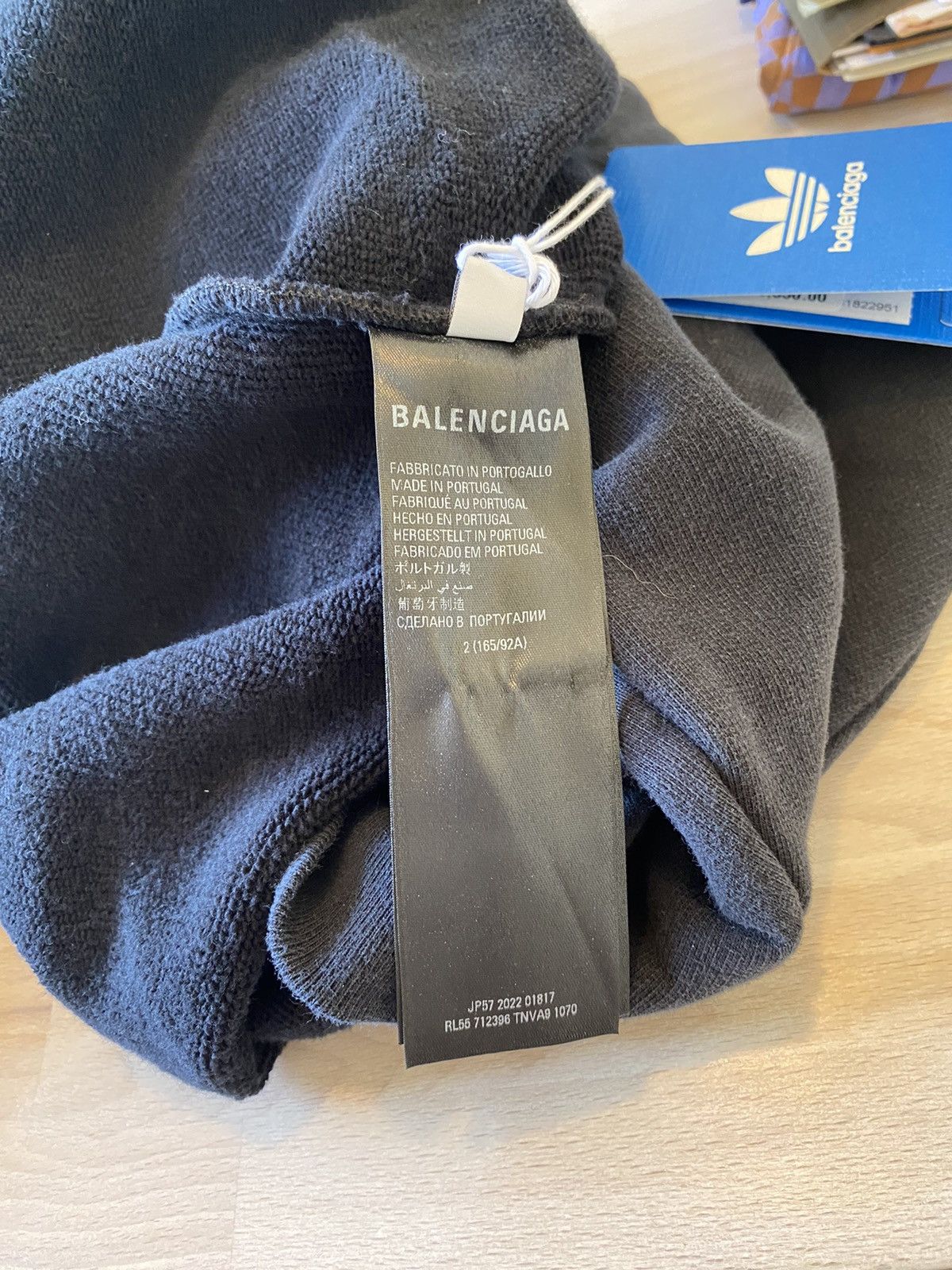 Adidas × Balenciaga 2022 Balenciaga Adidas Large Fit hoodie Black Runway Size US M / EU 48-50 / 2 - 6 Thumbnail