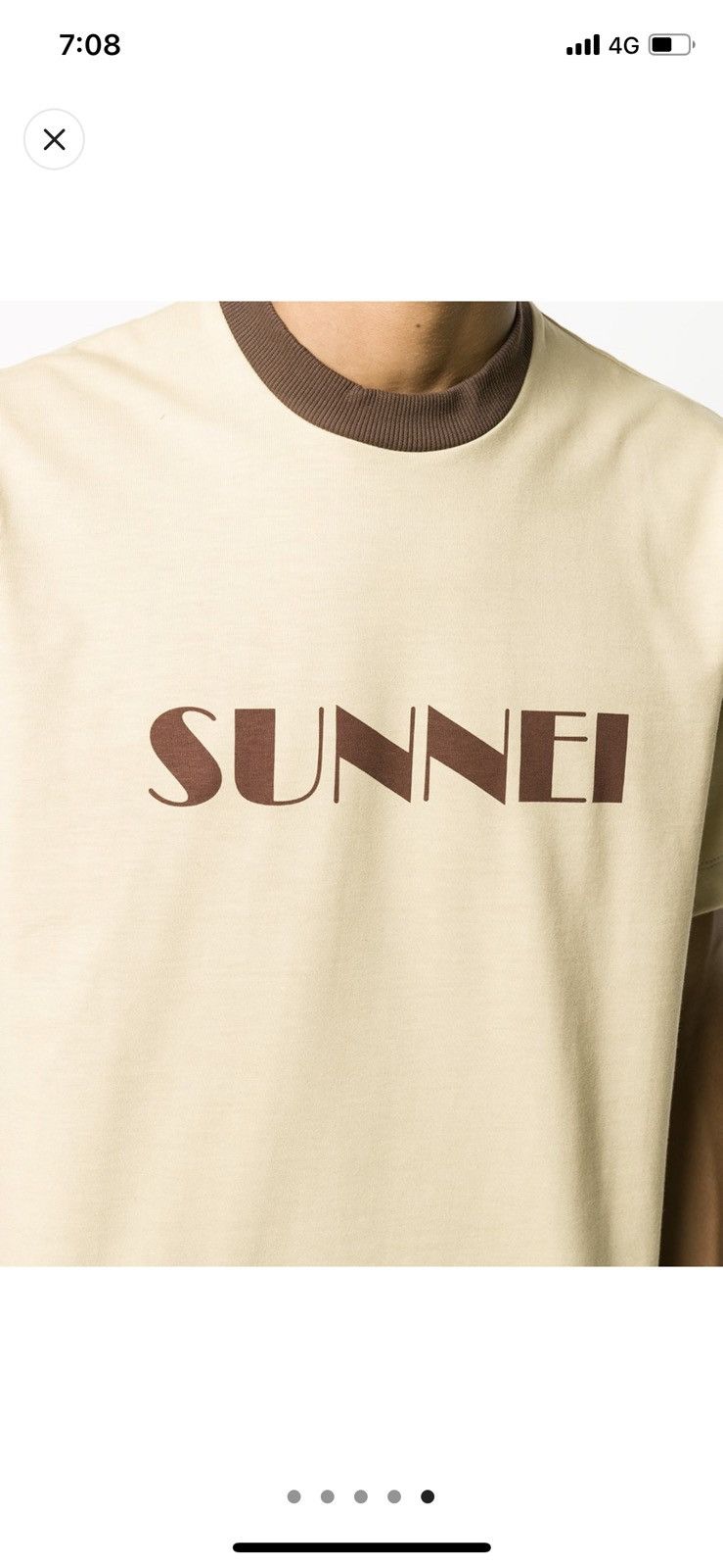 Sunnei Logo Crewneck T-shirt Tee Size US L / EU 52-54 / 3 - 10 Thumbnail