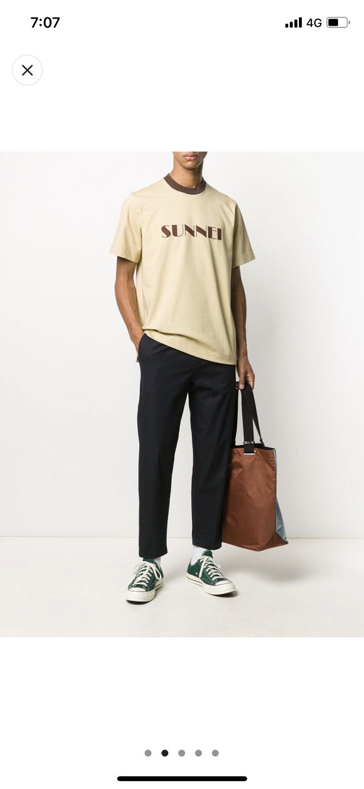 Sunnei Logo Crewneck T-shirt Tee Size US L / EU 52-54 / 3 - 7 Thumbnail