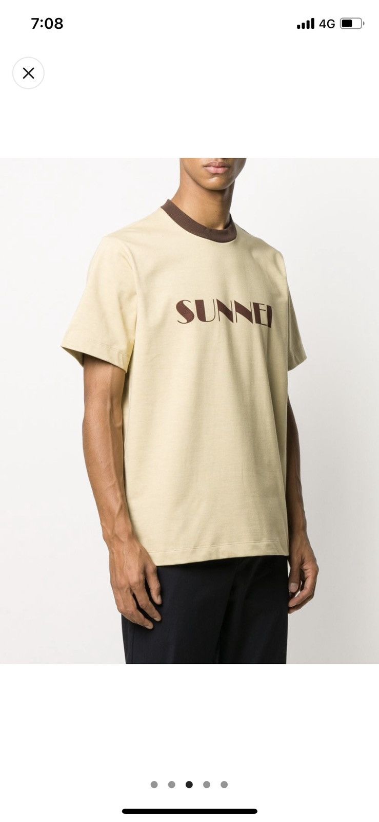 Sunnei Logo Crewneck T-shirt Tee Size US L / EU 52-54 / 3 - 8 Thumbnail
