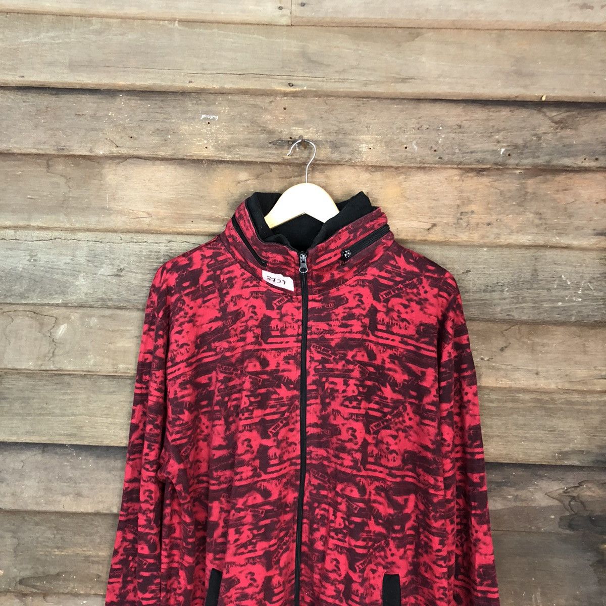Japanese Brand Pract Red Full Print Hoodies sweater #3729 Size US XXL / EU 58 / 5 - 2 Thumbnail