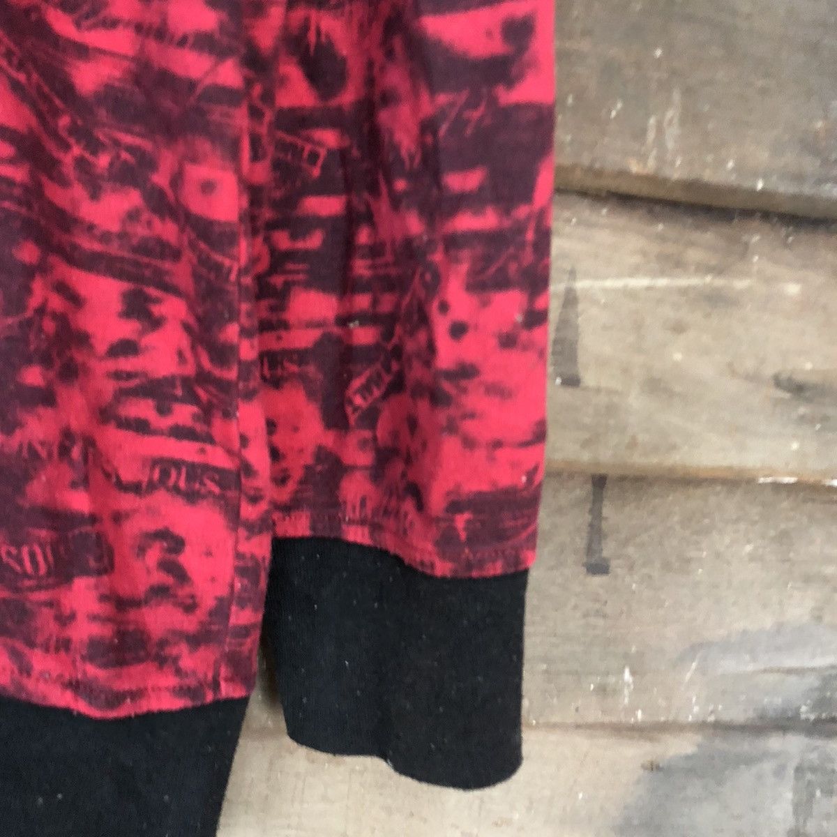 Japanese Brand Pract Red Full Print Hoodies sweater #3729 Size US XXL / EU 58 / 5 - 4 Thumbnail