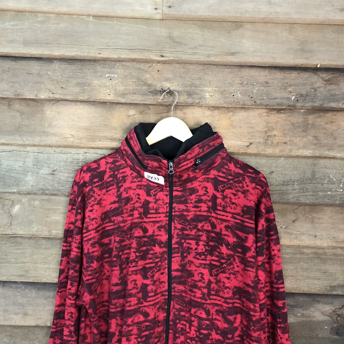 Japanese Brand Pract Red Full Print Hoodies sweater #3729 Size US XXL / EU 58 / 5 - 9 Thumbnail