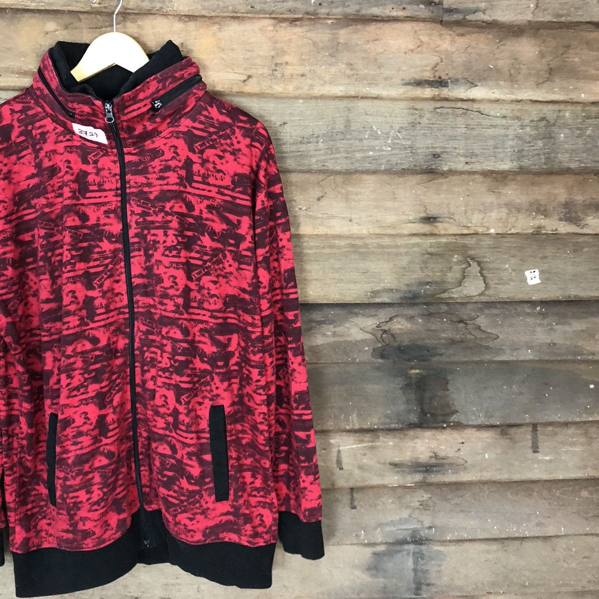 Japanese Brand Pract Red Full Print Hoodies sweater #3729 Size US XXL / EU 58 / 5 - 5 Thumbnail