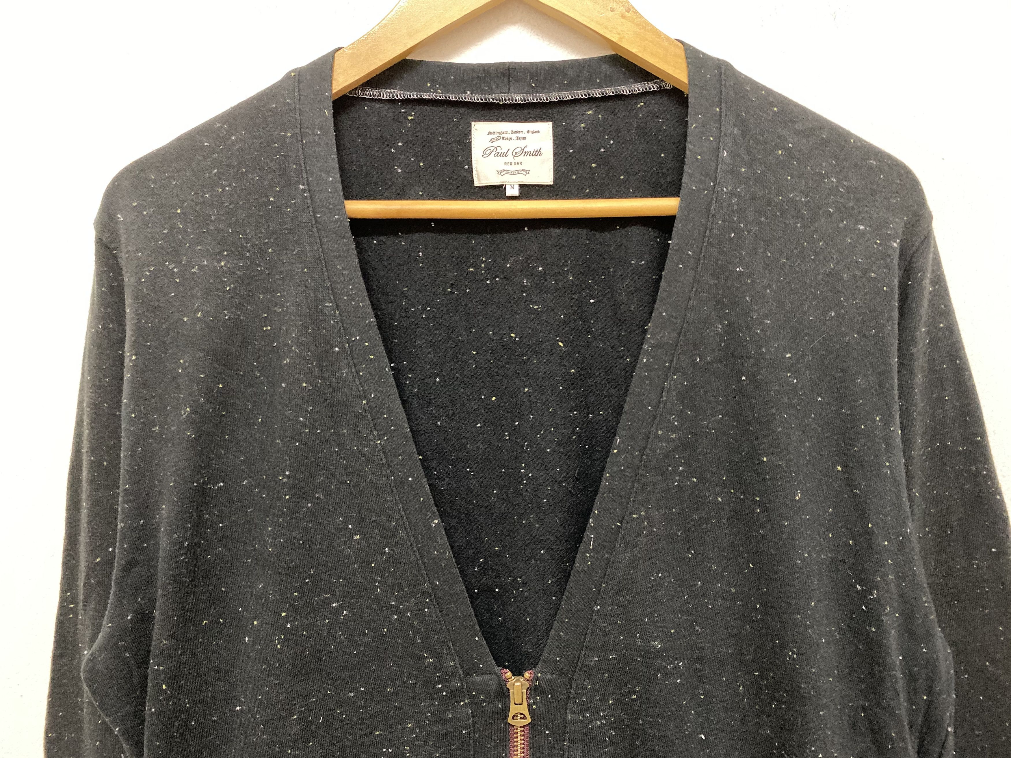 Paul Smith Red Ear Galaxy black marble zipper cardigan Size US M / EU 48-50 / 2 - 3 Thumbnail