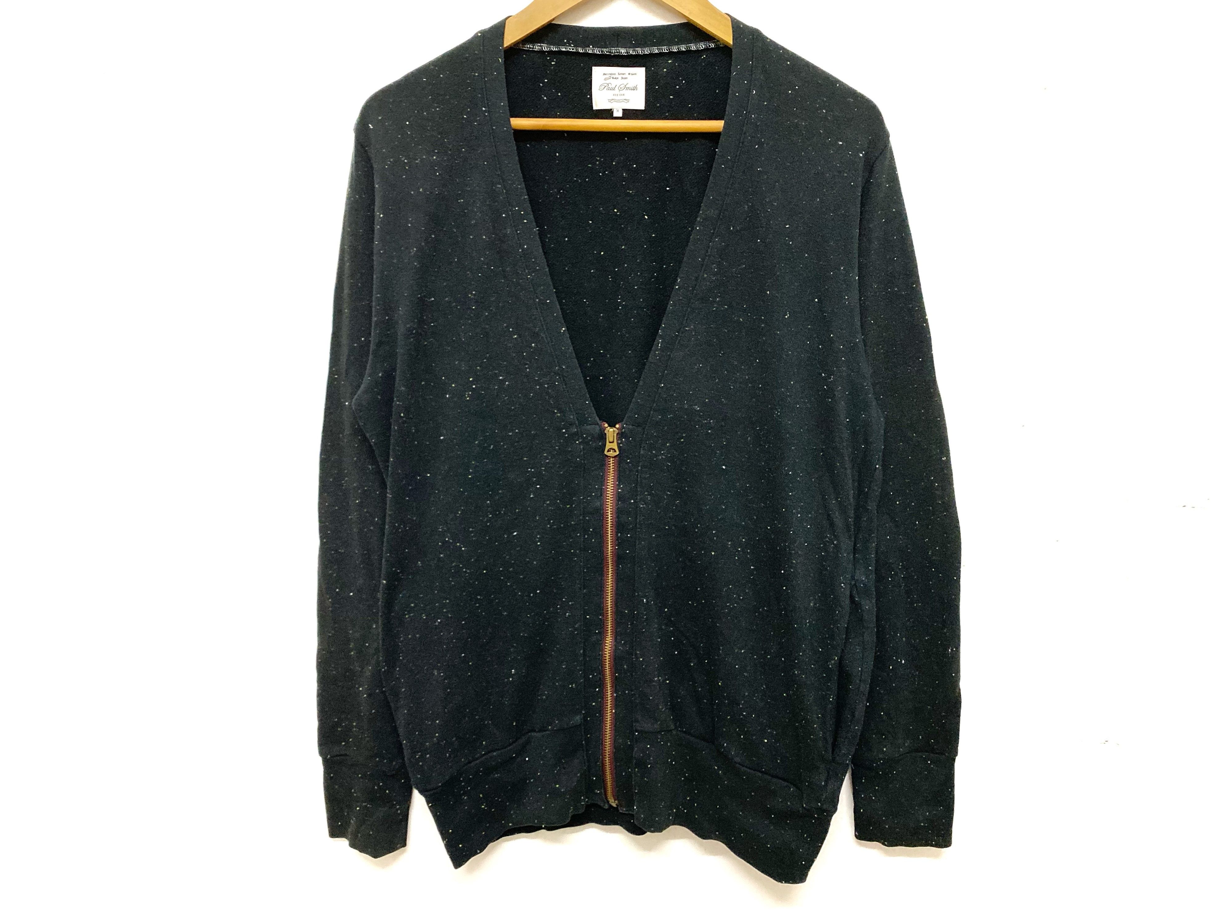 Paul Smith Red Ear Galaxy black marble zipper cardigan Size US M / EU 48-50 / 2 - 2 Thumbnail