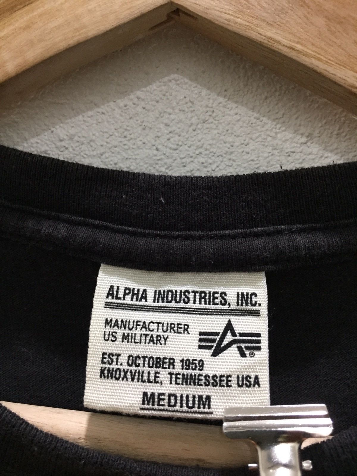 Alpha Industries Alpha Industries Big Logo Tee #T2-21 Size US M / EU 48-50 / 2 - 3 Thumbnail