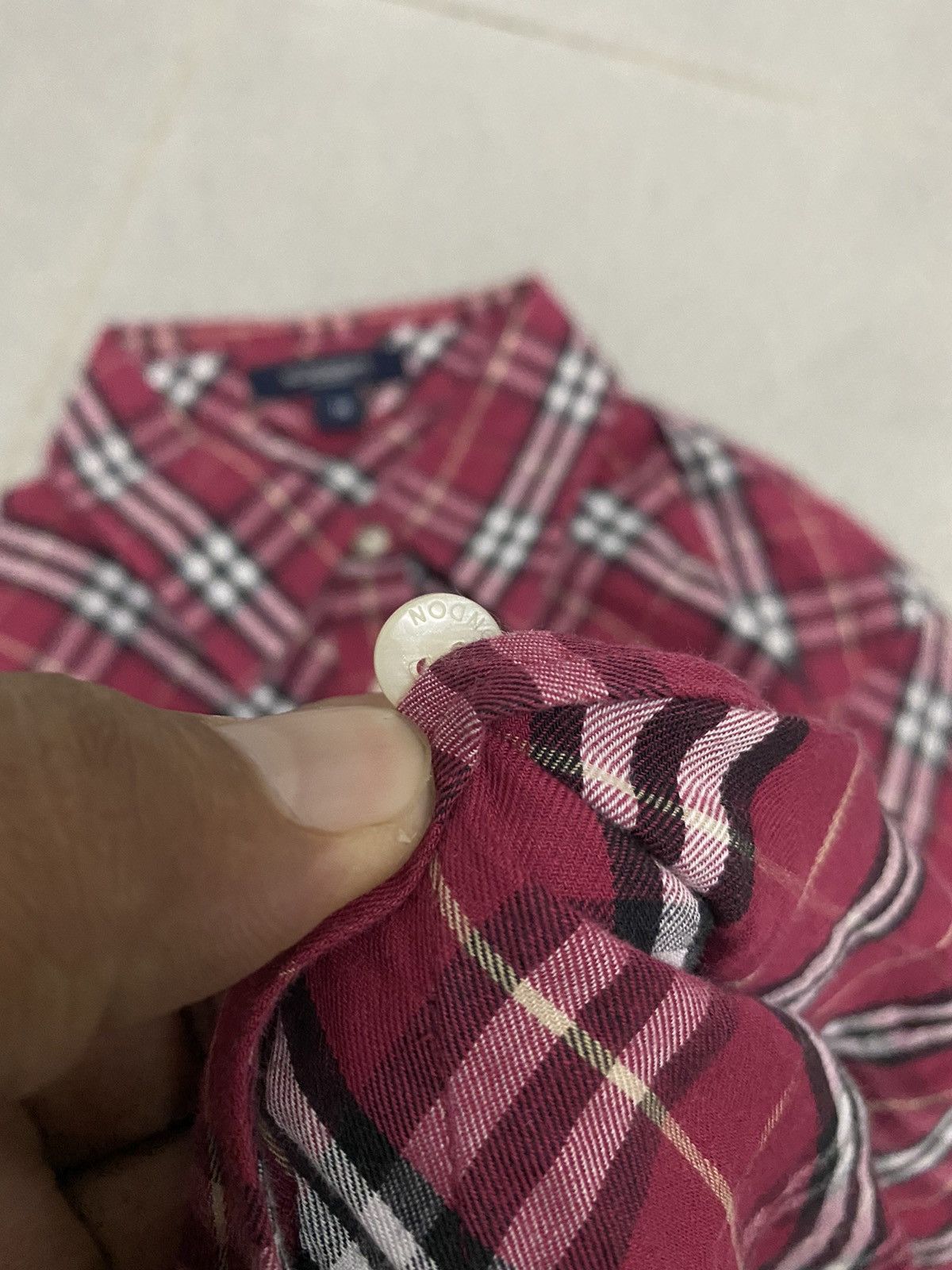 Burberry × Japanese Brand × Vintage Vintage Burberry London NovaCheck Longsleeve Shirts Size M / US 6-8 / IT 42-44 - 5 Thumbnail