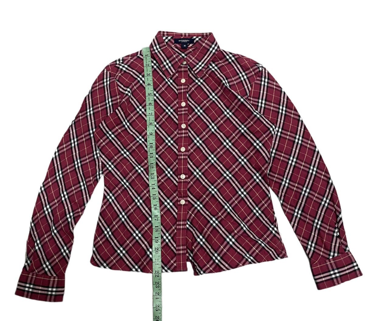 Burberry × Japanese Brand × Vintage Vintage Burberry London NovaCheck Longsleeve Shirts Size M / US 6-8 / IT 42-44 - 8 Thumbnail