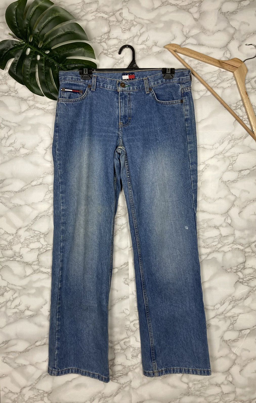 20471120 × Tommy Jeans Tommy Jeans Distressed Blue Size US 34 / EU 50 - 1 Thumbnail