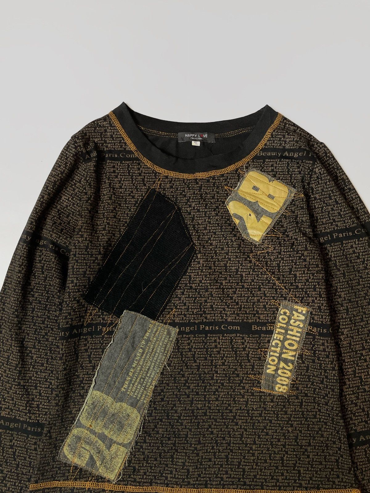 Japanese Brand × Vintage Vintage patchwork longsleeve 2TK Japanese style Size M / US 6-8 / IT 42-44 - 2 Thumbnail