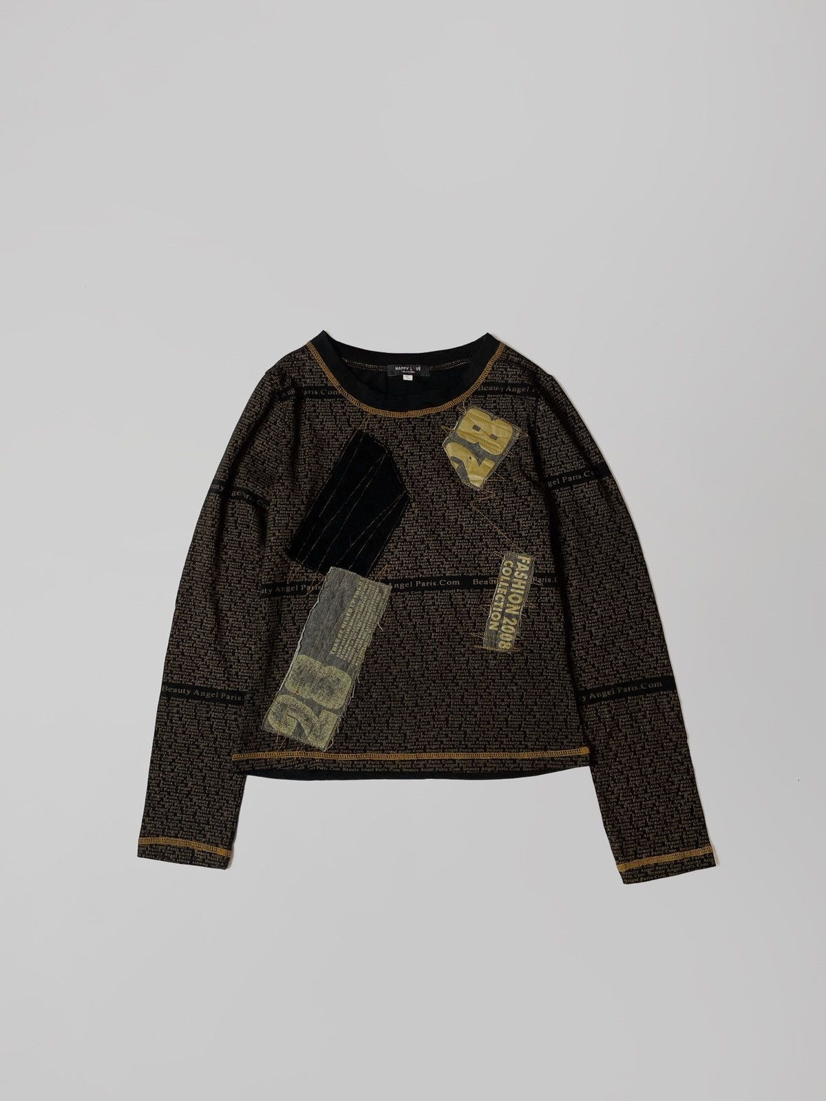 Japanese Brand × Vintage Vintage patchwork longsleeve 2TK Japanese style Size M / US 6-8 / IT 42-44 - 1 Thumbnail