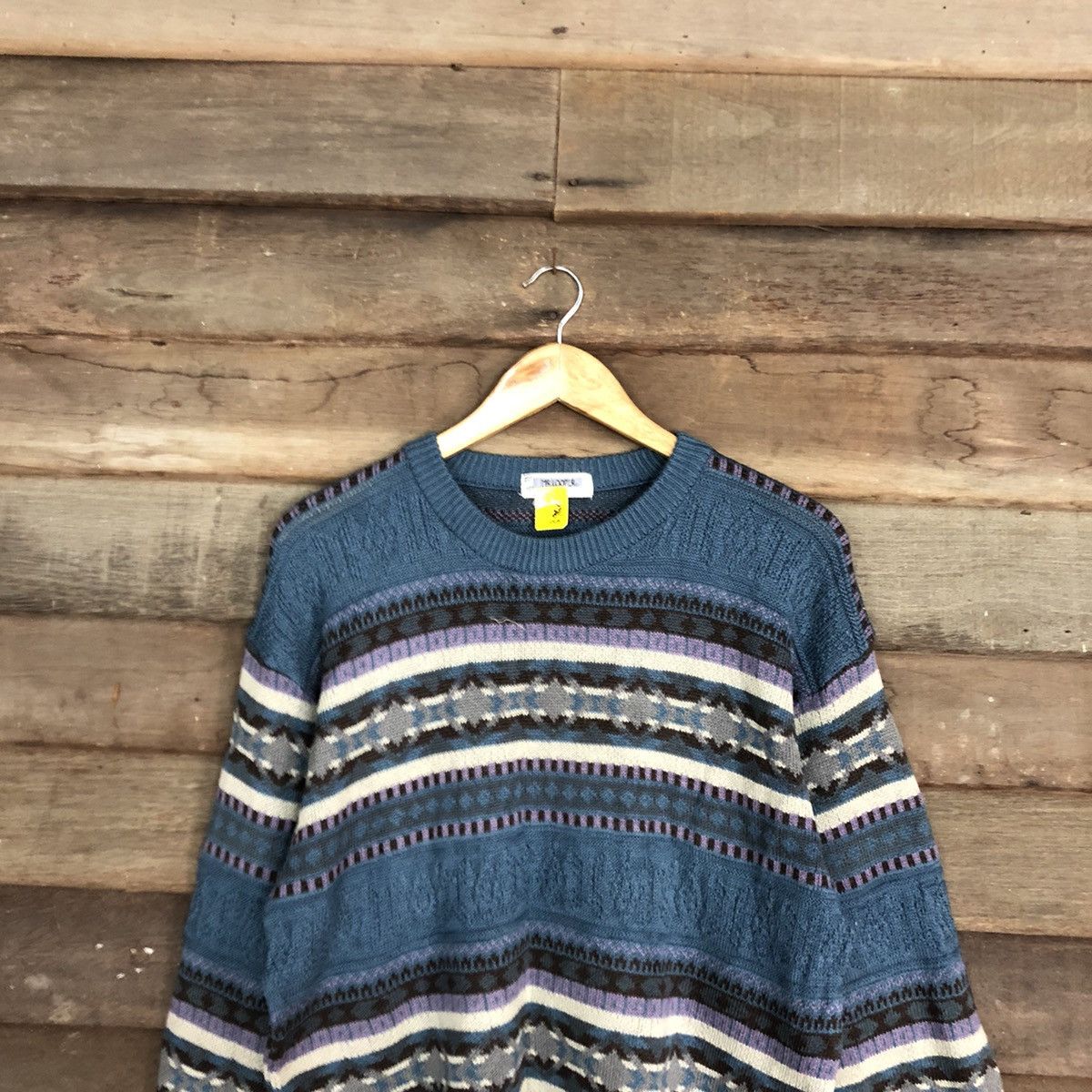 Vintage Mr. Looper vintage stripe Blue Navajo Knitwear #3960 Size US M / EU 48-50 / 2 - 9 Thumbnail