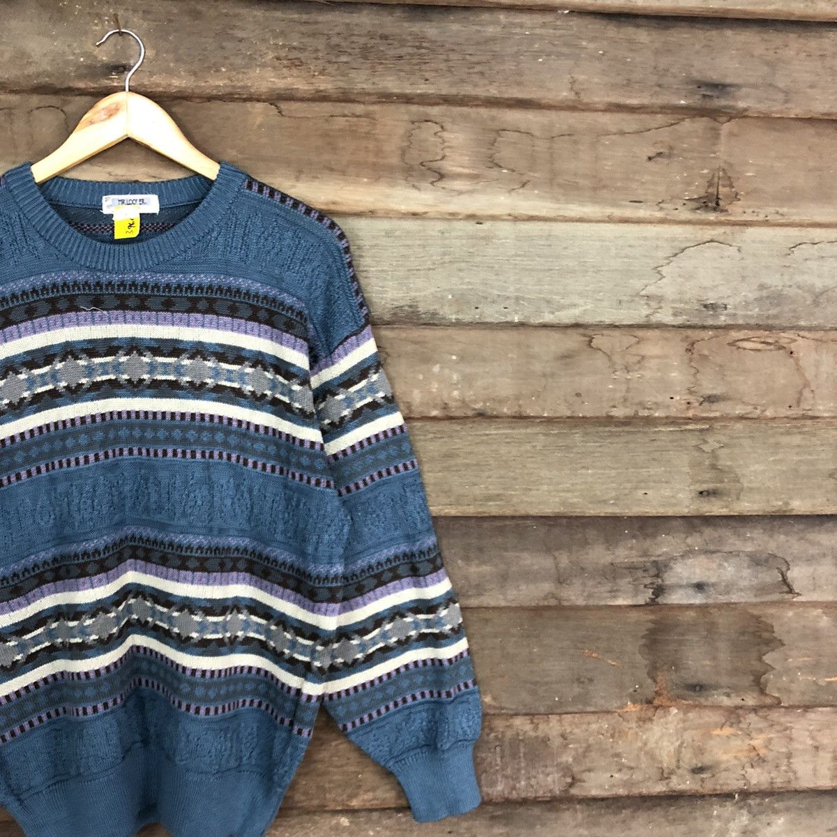 Vintage Mr. Looper vintage stripe Blue Navajo Knitwear #3960 Size US M / EU 48-50 / 2 - 5 Thumbnail