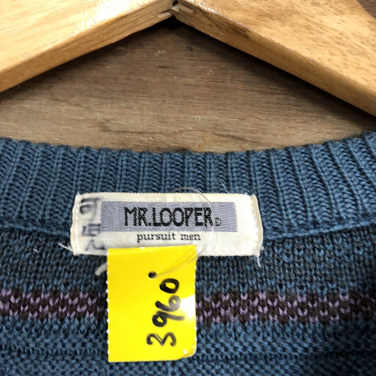 Vintage Mr. Looper vintage stripe Blue Navajo Knitwear #3960 Size US M / EU 48-50 / 2 - 10 Thumbnail