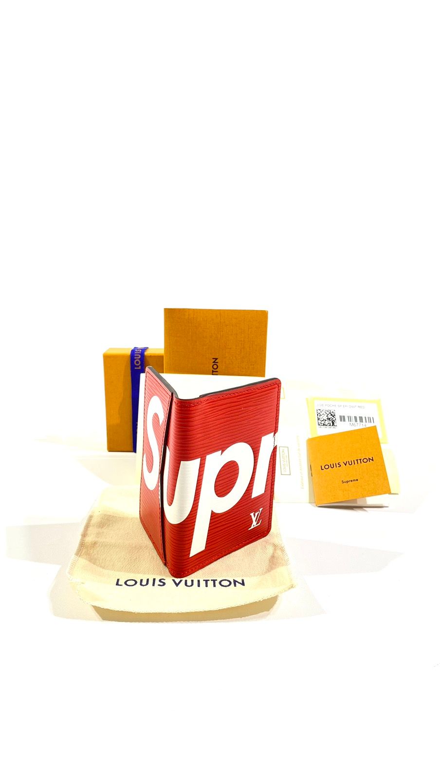 Louis Vuitton X Supreme Epi Leather Pocket Organizer Wallet (CXZ) 1440 –  Max Pawn