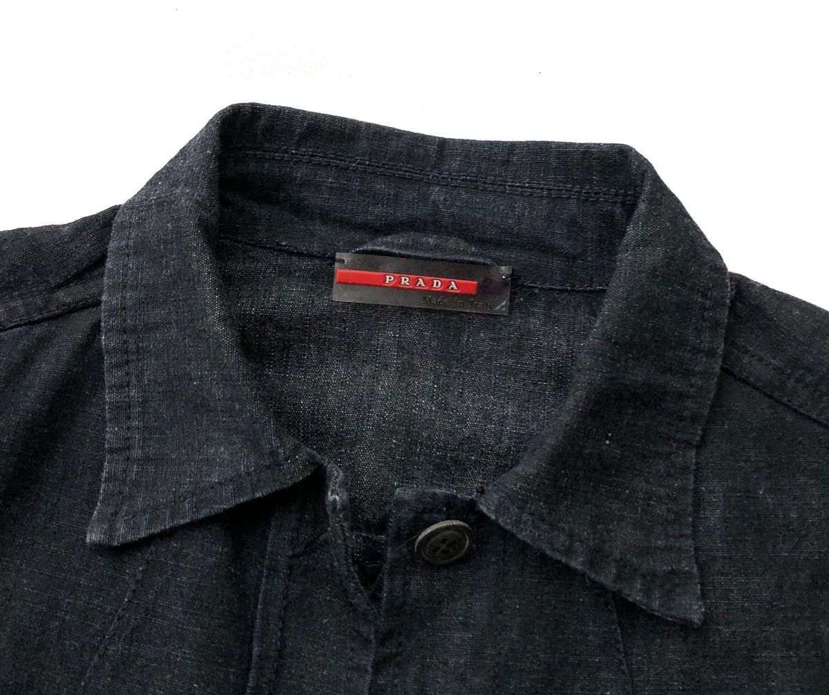 Prada Prada Belted Denim Jacket Size S / US 4 / IT 40 - 11 Thumbnail