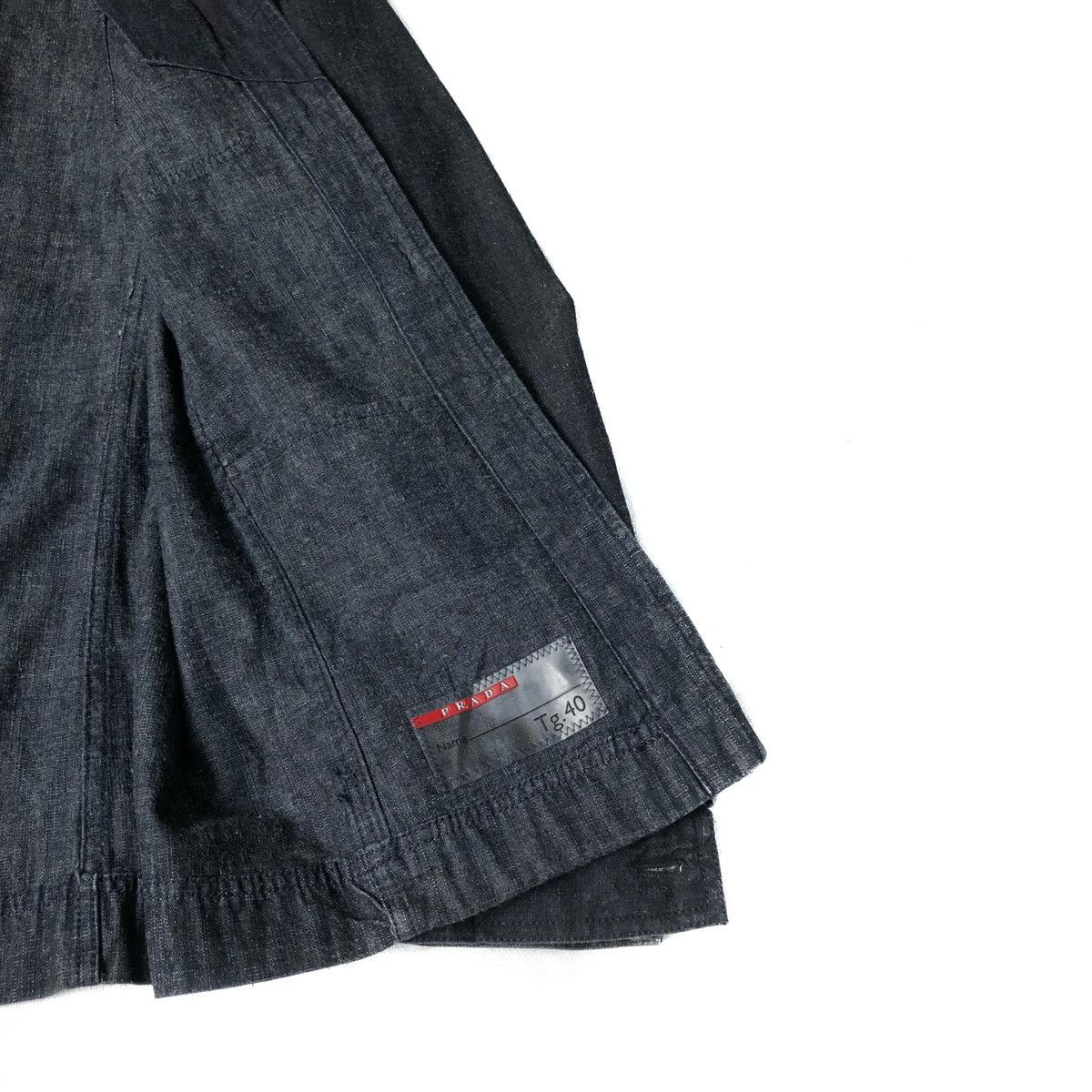 Prada Prada Belted Denim Jacket Size S / US 4 / IT 40 - 9 Thumbnail