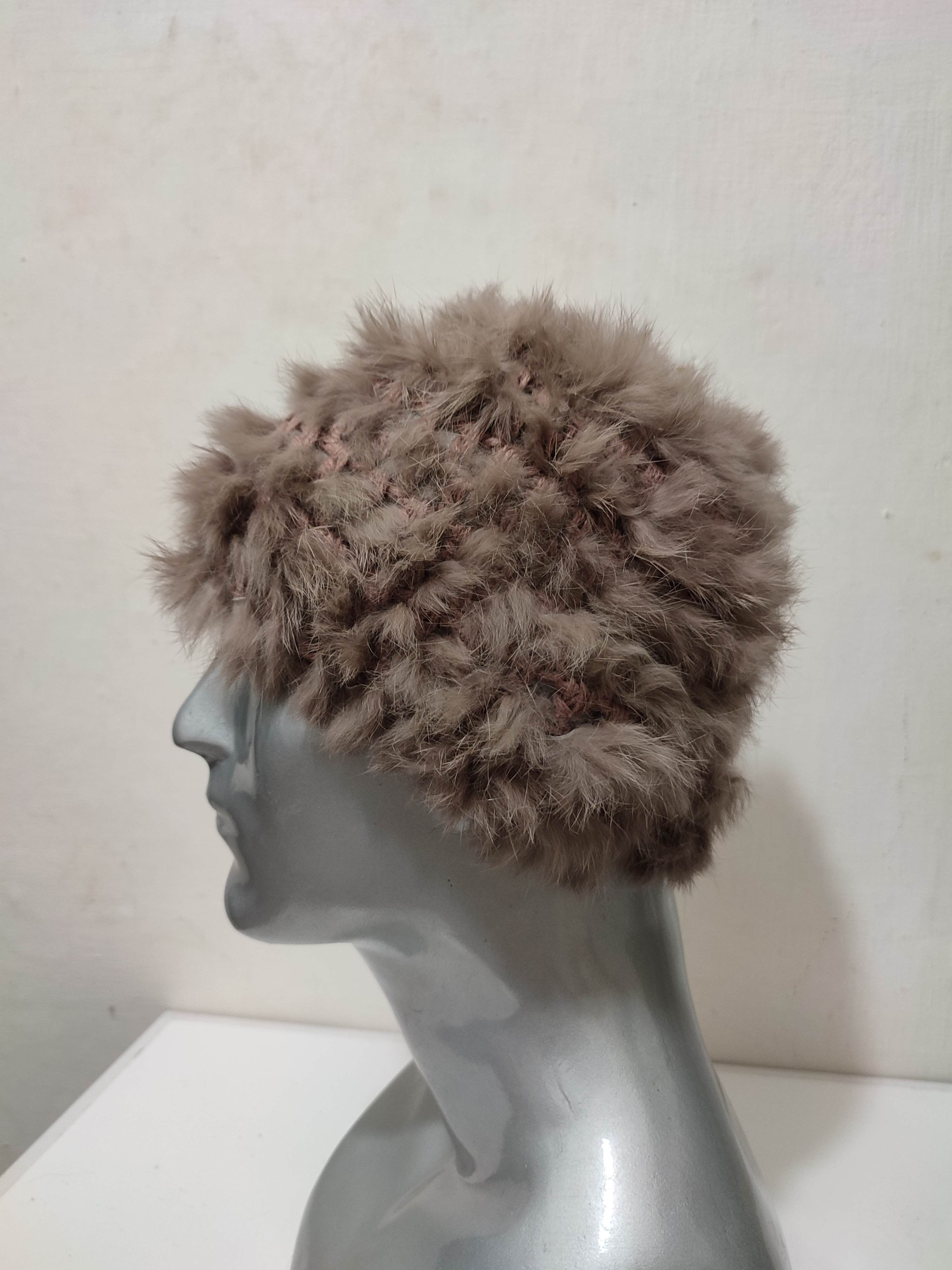 Other 🔥Unknown Japanese Real Fur Beanie Hats Size ONE SIZE - 3 Thumbnail