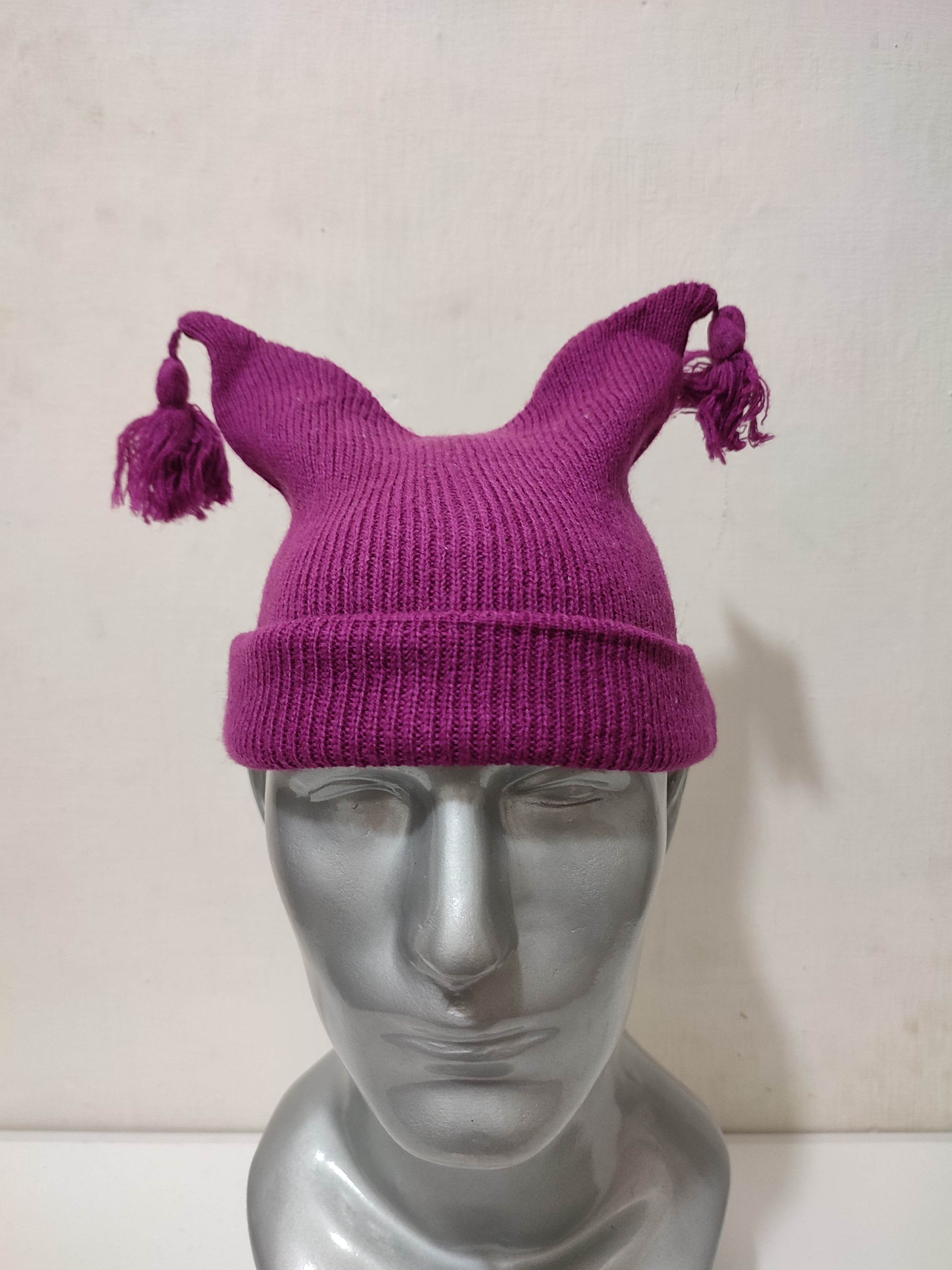 Other 🔥Purple Bunny Horn Beanie Hats Size ONE SIZE - 1 Thumbnail