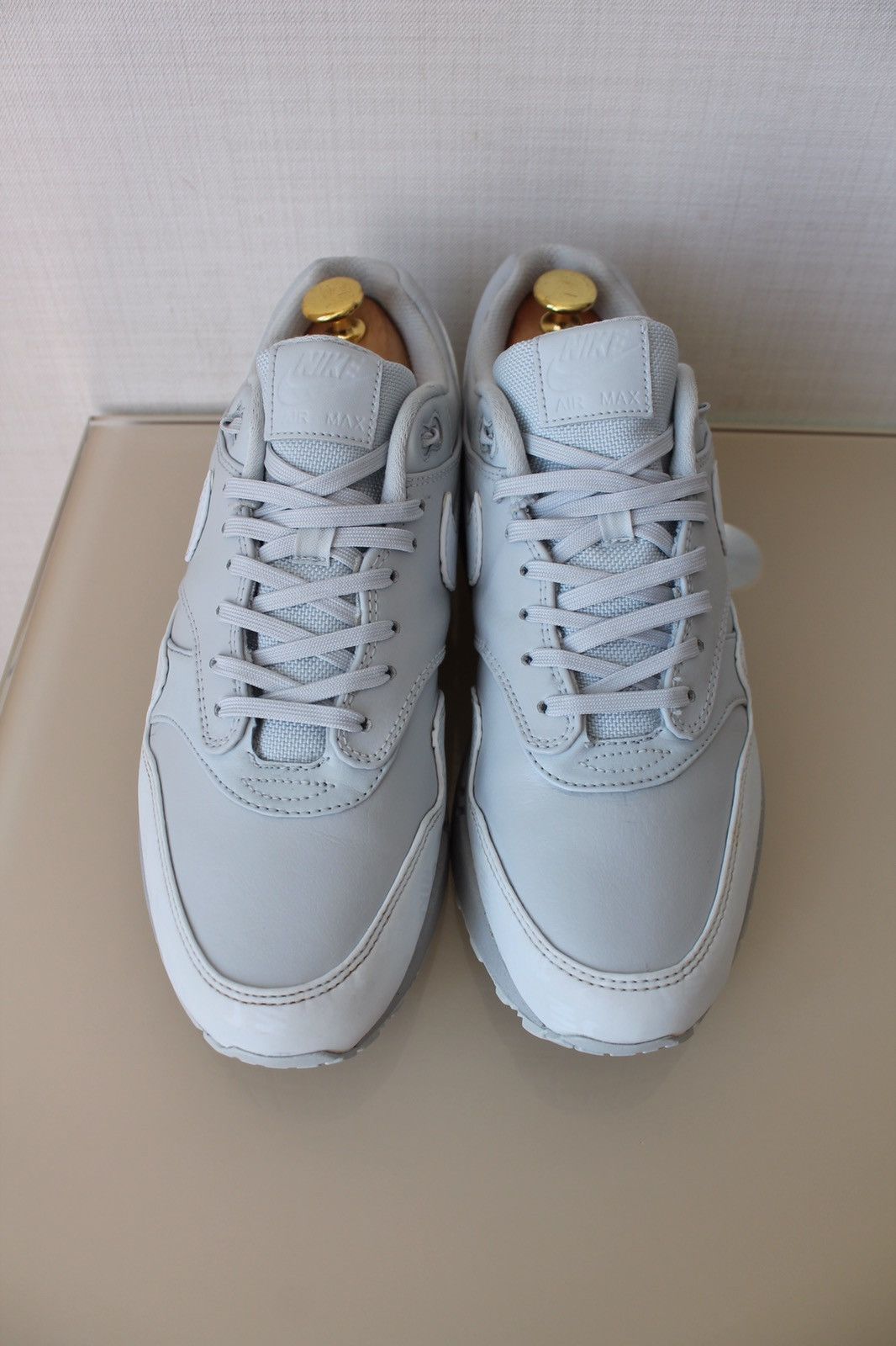 Nike NIKE Air Max 1 LX Grey Leather Reflective Sneakers Size US 9.5 / EU 42-43 - 15 Thumbnail