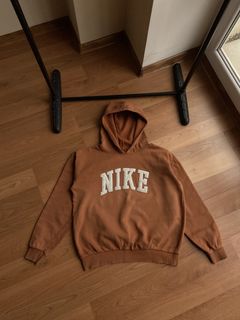 brown nike jumper vintage