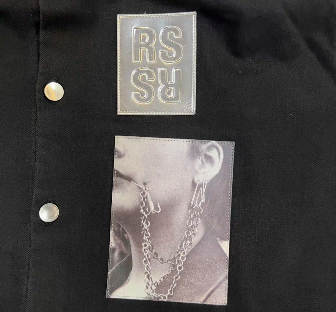 Raf Simons Rafsimons 19ss silhouette portrait leather denim jacket Size US S / EU 44-46 / 1 - 4 Thumbnail