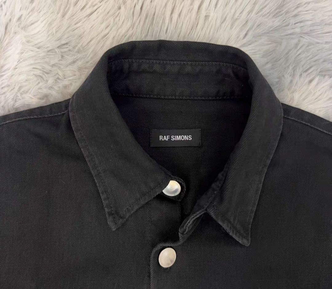 Raf Simons Rafsimons 19ss silhouette portrait leather denim jacket Size US S / EU 44-46 / 1 - 5 Thumbnail