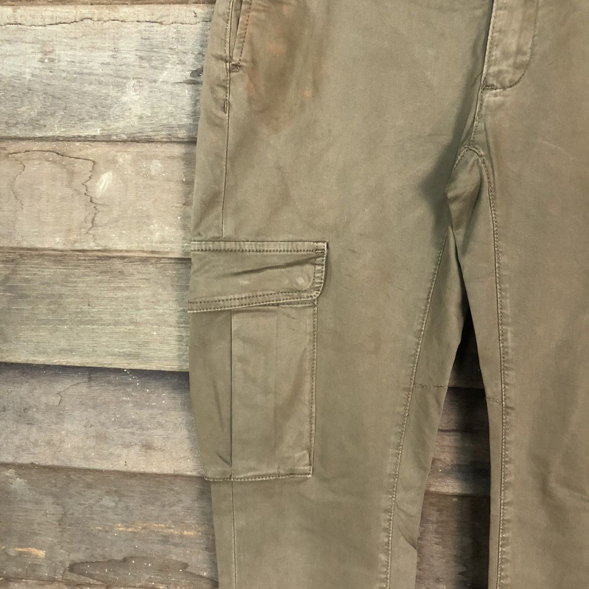 Japanese Brand DLL Zara Man Brown Cargo Multipocket Pants #1574 Size US 30 / EU 46 - 4 Thumbnail
