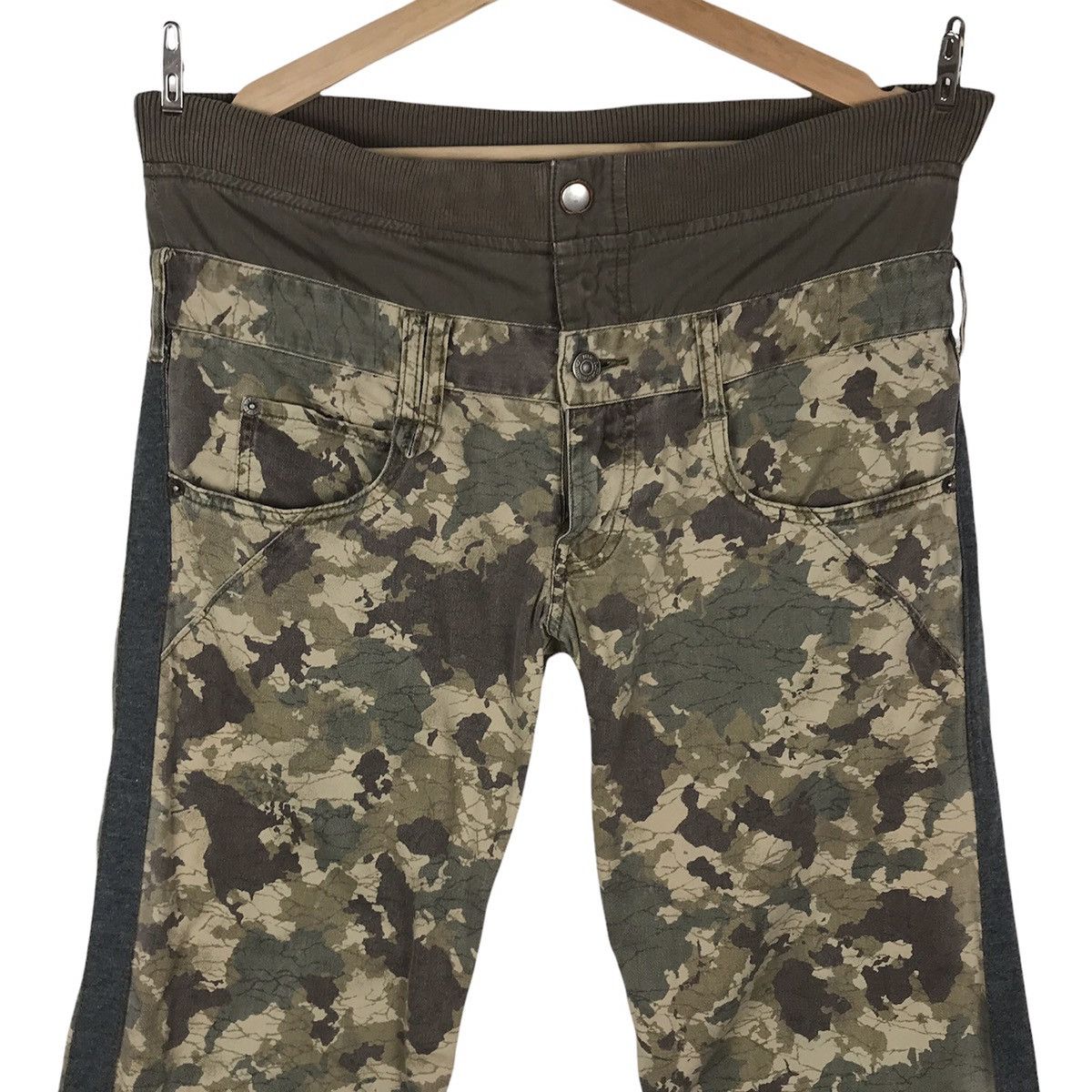 PPFM Last Drop‼️ PPFM Double Waist Green Army Camo Size US 29 - 3 Thumbnail