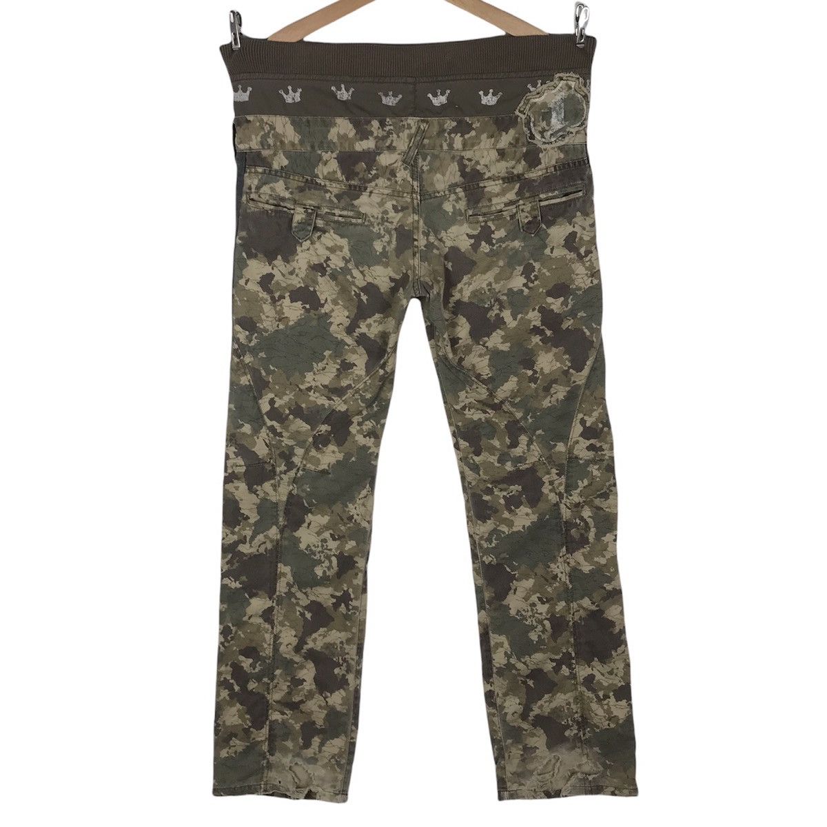 PPFM Last Drop‼️ PPFM Double Waist Green Army Camo Size US 29 - 2 Thumbnail