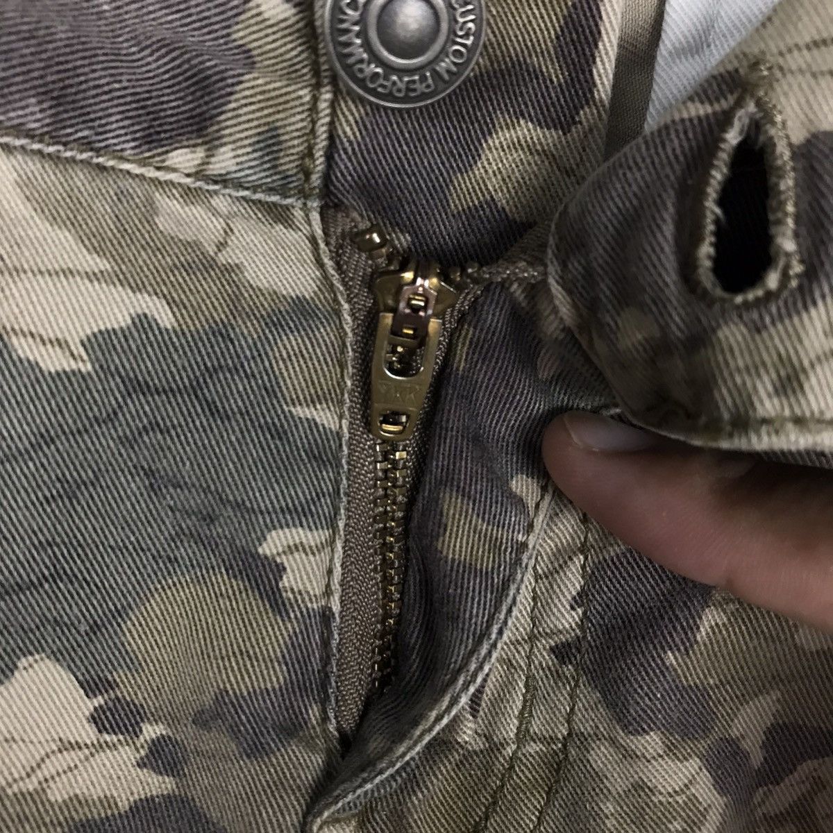 PPFM Last Drop‼️ PPFM Double Waist Green Army Camo Size US 29 - 9 Thumbnail
