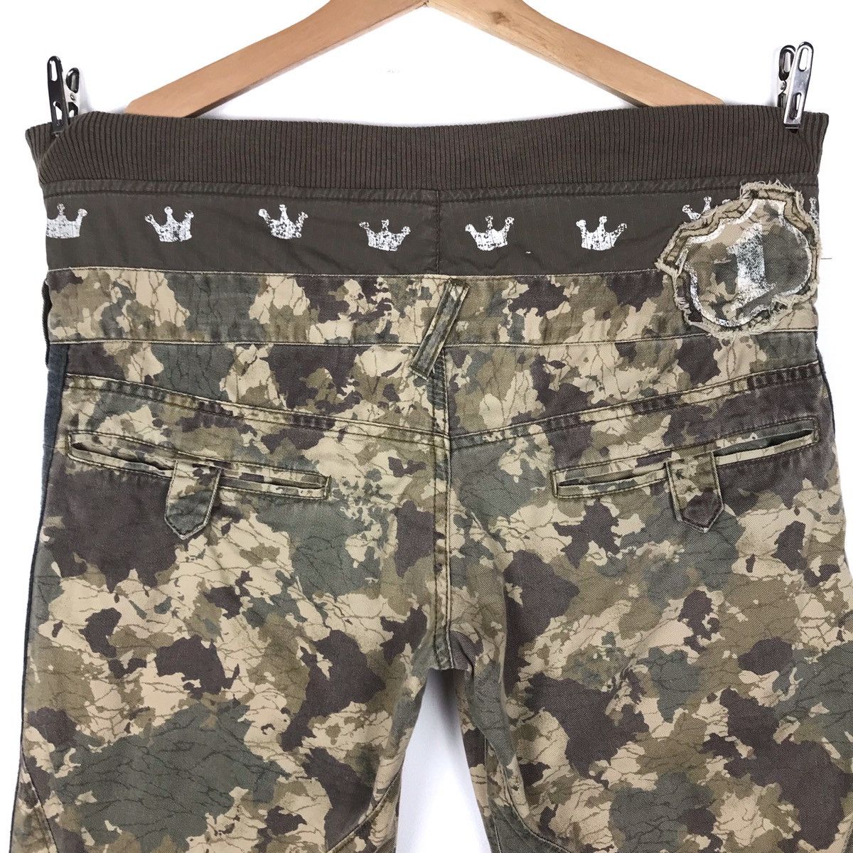 PPFM Last Drop‼️ PPFM Double Waist Green Army Camo Size US 29 - 5 Thumbnail