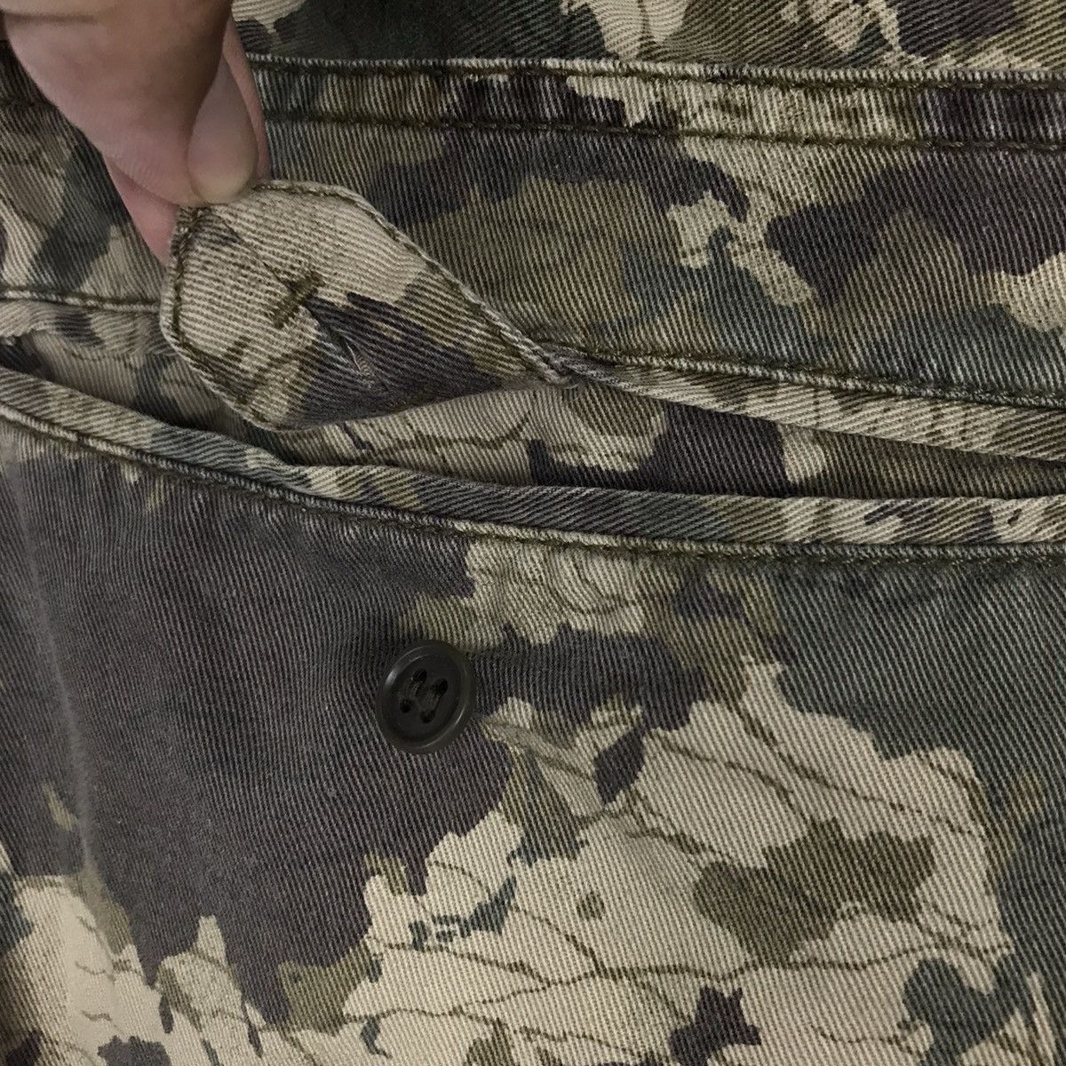 PPFM Last Drop‼️ PPFM Double Waist Green Army Camo Size US 29 - 11 Thumbnail
