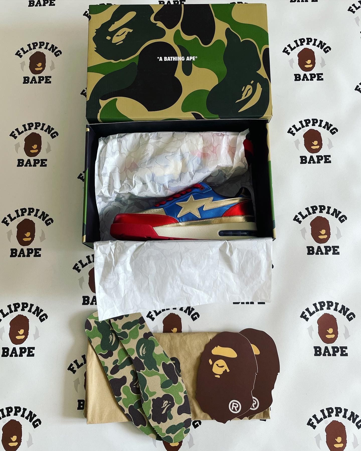 Bape BAPE ROAD STA NAVY Size US 12 / EU 45 - 10 Thumbnail