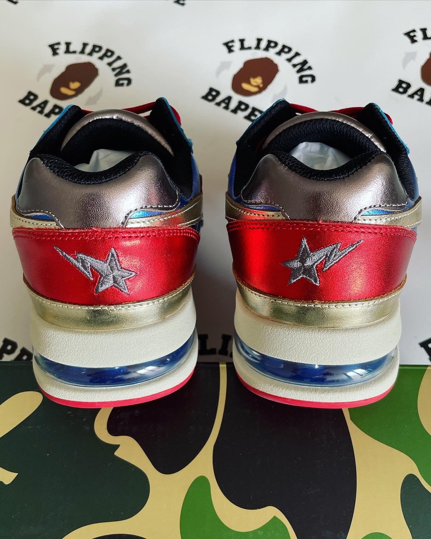 Bape BAPE ROAD STA NAVY Size US 12 / EU 45 - 6 Thumbnail