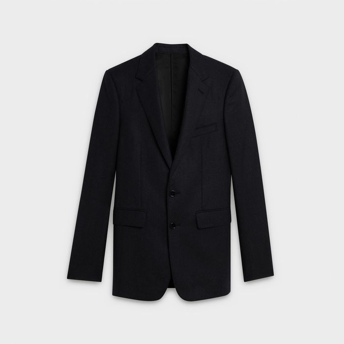 Celine Classic Suit in Grey Diagonal Flannel | Grailed