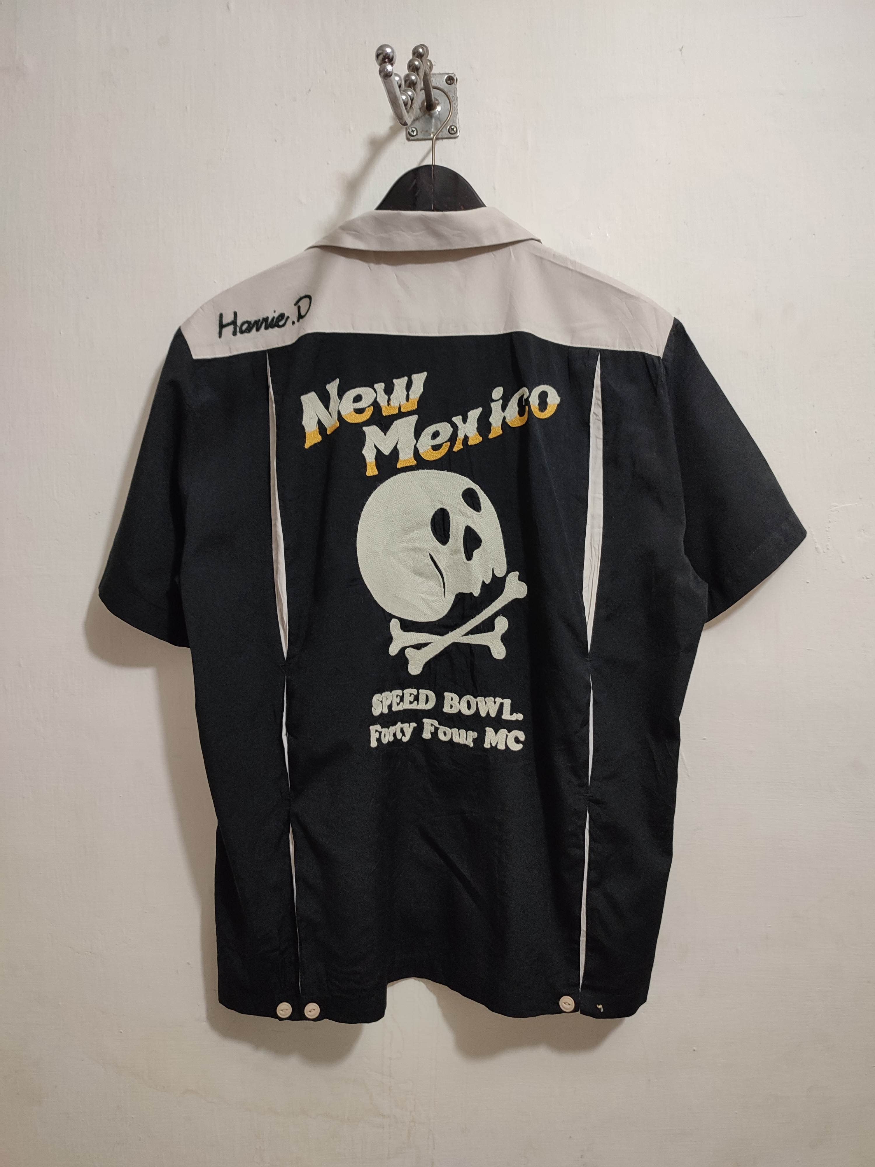 Japanese Brand Vintage Houston Japanese Bowling Shirt Embroidery Skull Size US M / EU 48-50 / 2 - 1 Thumbnail