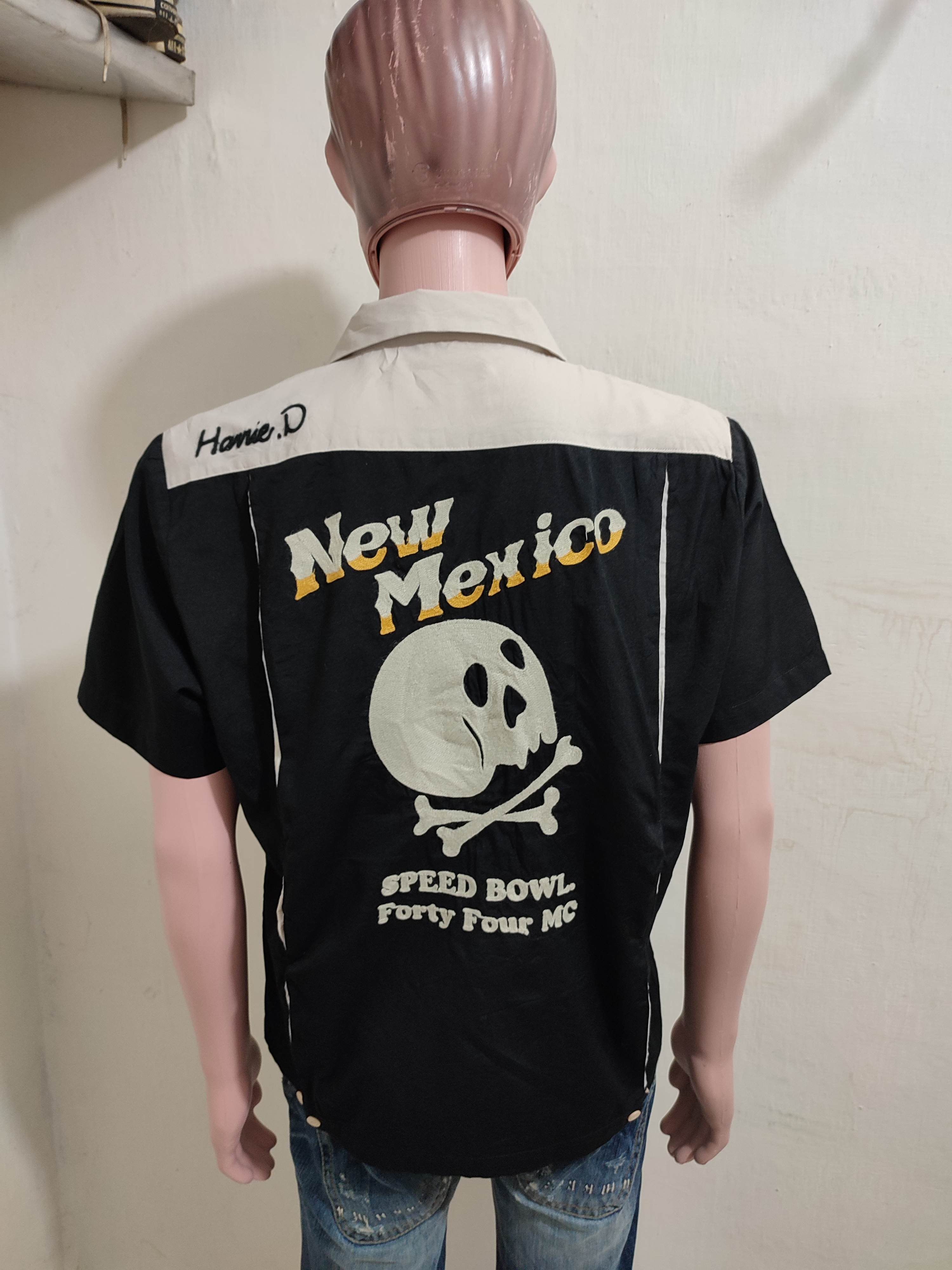 Japanese Brand Vintage Houston Japanese Bowling Shirt Embroidery Skull Size US M / EU 48-50 / 2 - 13 Thumbnail
