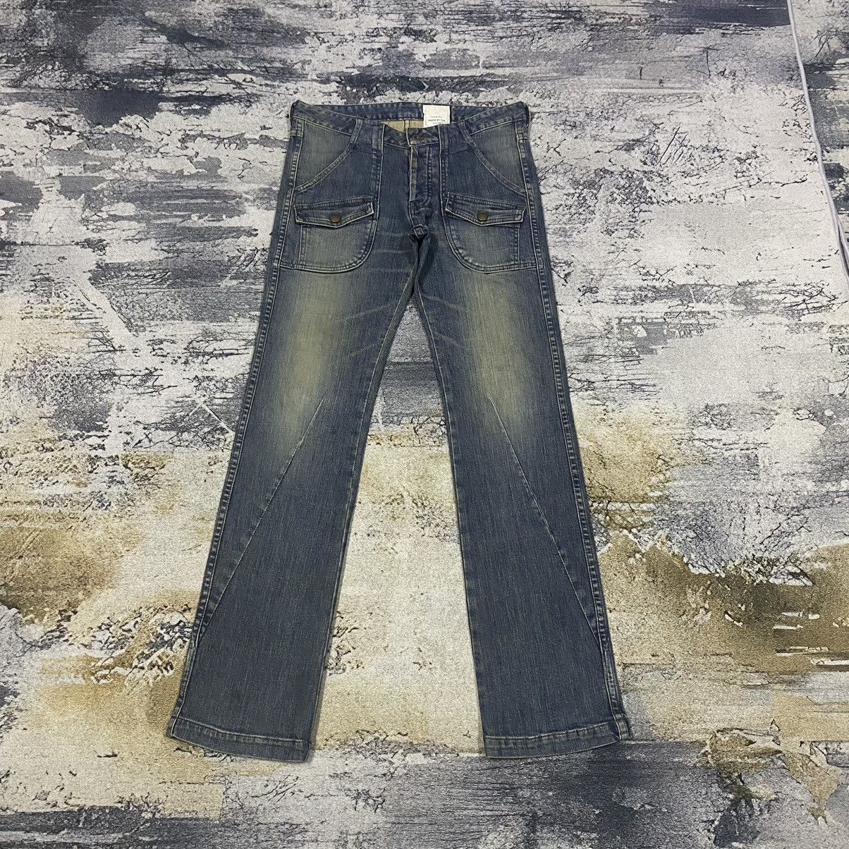 If Six Was Nine Vintage Japanese Quadro Faded Flare Bush Pants W32L33 Size US 32 / EU 48 - 1 Thumbnail
