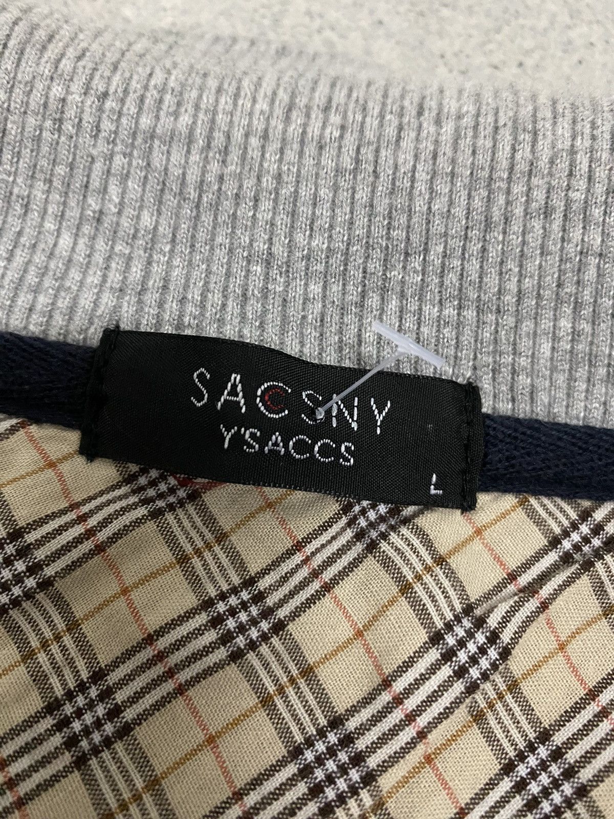 Japanese Brand × Vintage × Yohji Yamamoto Offer‼️Vintage Y’saccs Sacsny Yohji Yamamoto Sweatshirt Size US L / EU 52-54 / 3 - 3 Thumbnail